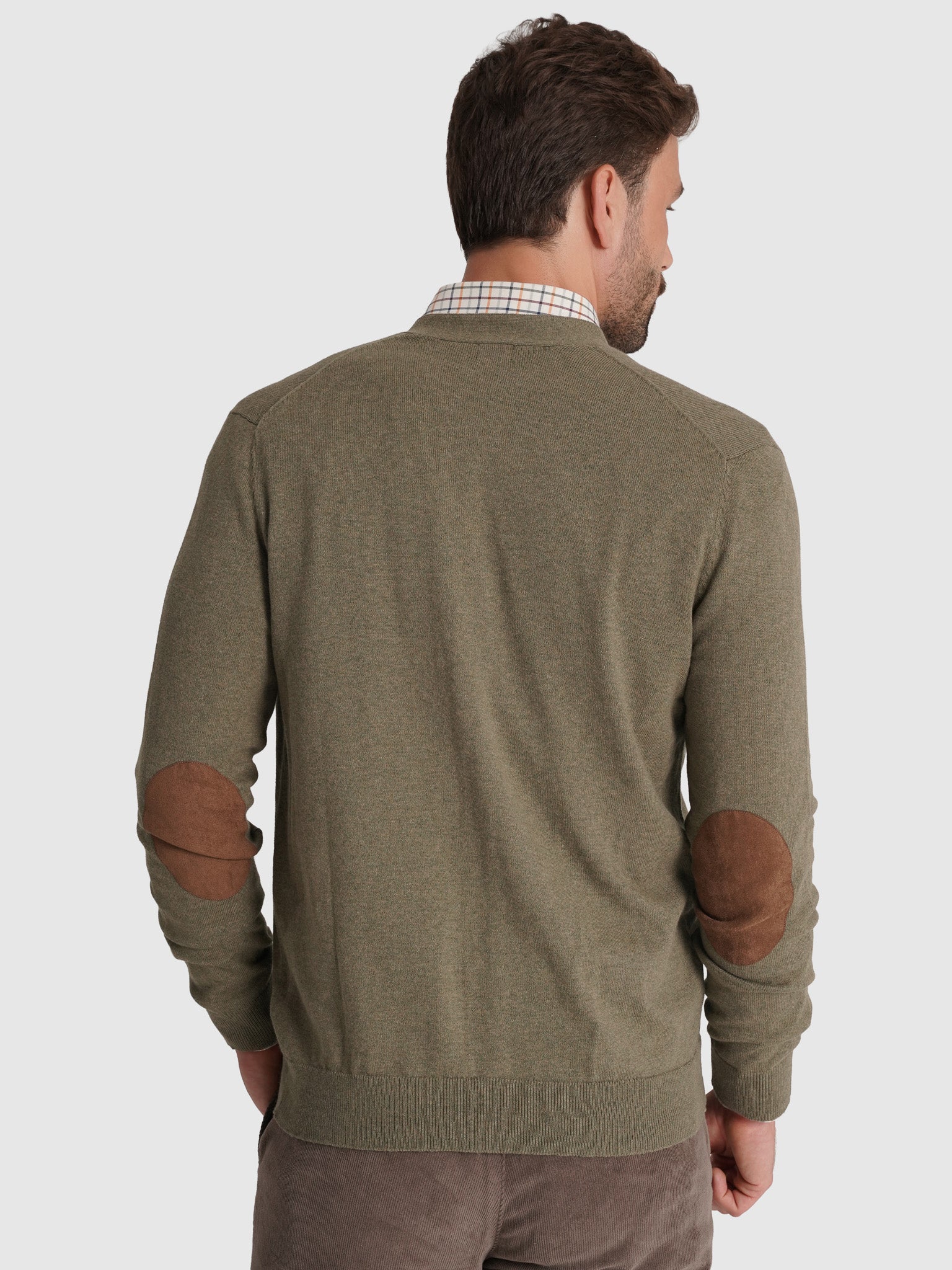 GREEN CASHMERE PULLOVER LONG SLEEVE REGULAR FIT MR. BLUE