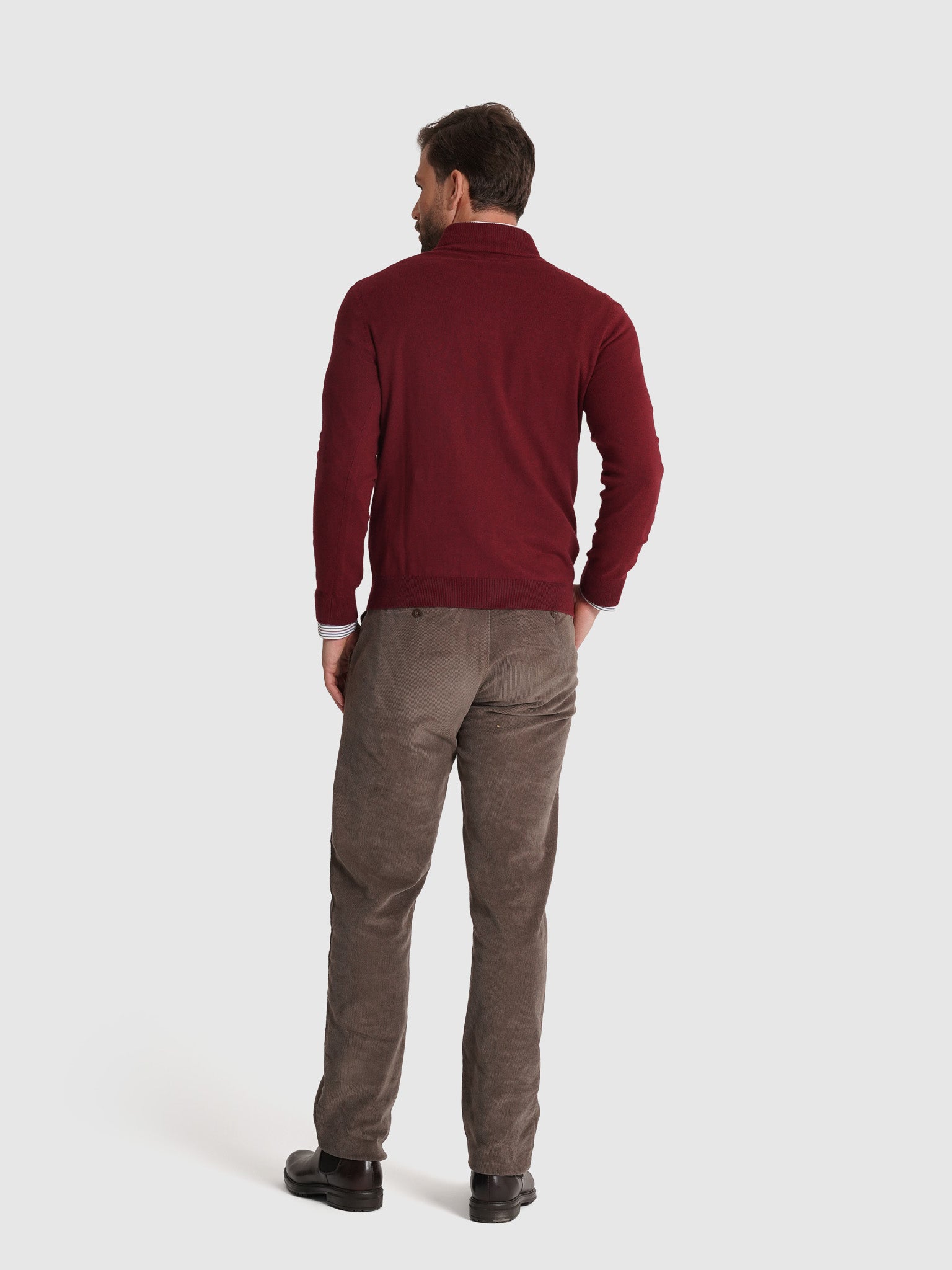 LONG SLEEVE CASHMERE PULLOVER REGULAR FIT MR. BLUE