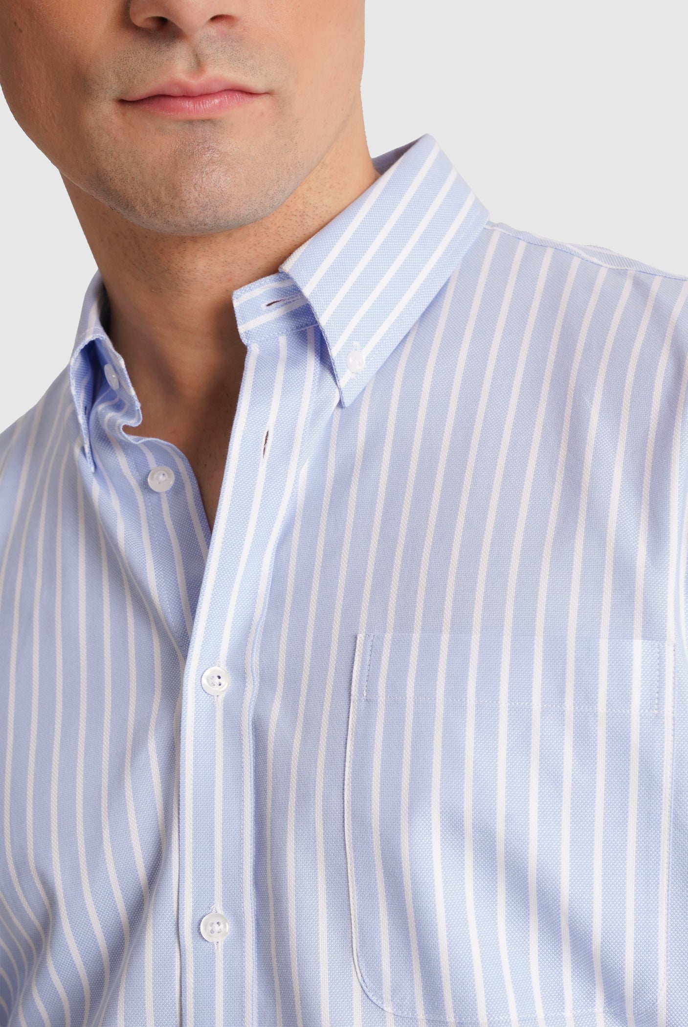 BLUE COTTON SHIRT LONG SLEEVE REGULAR FIT MR. BLUE