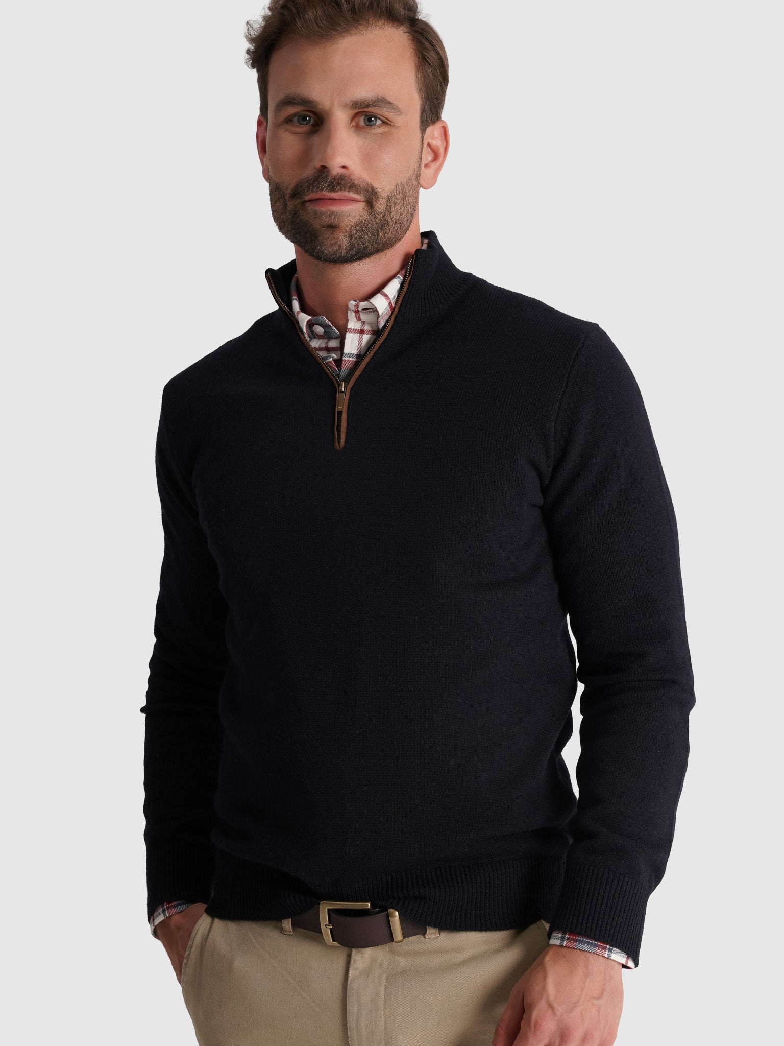 BLUE WOOL PULLOVER LONG SLEEVE REGULAR FIT MR. BLUE