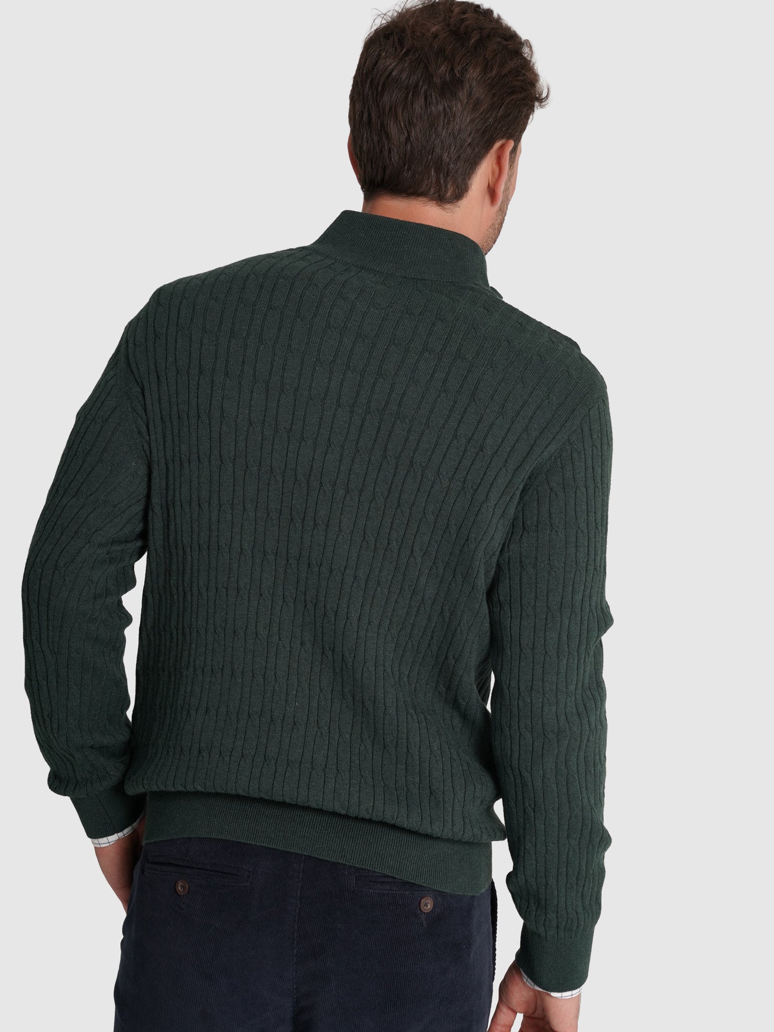 LONG SLEEVE CASHMERE PULLOVER REGULAR FIT MR. BLUE