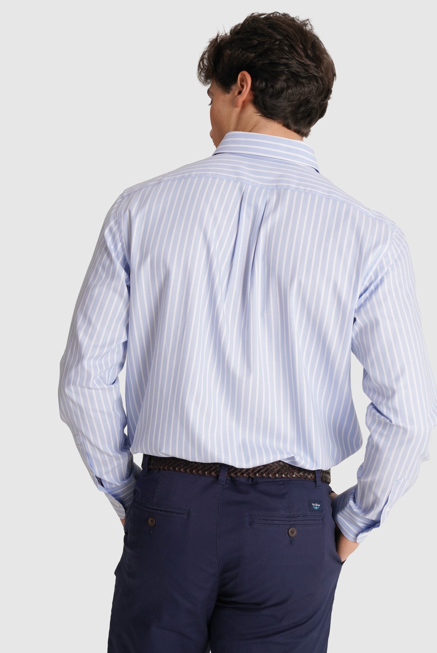 BLUE COTTON SHIRT LONG SLEEVE REGULAR FIT MR. BLUE