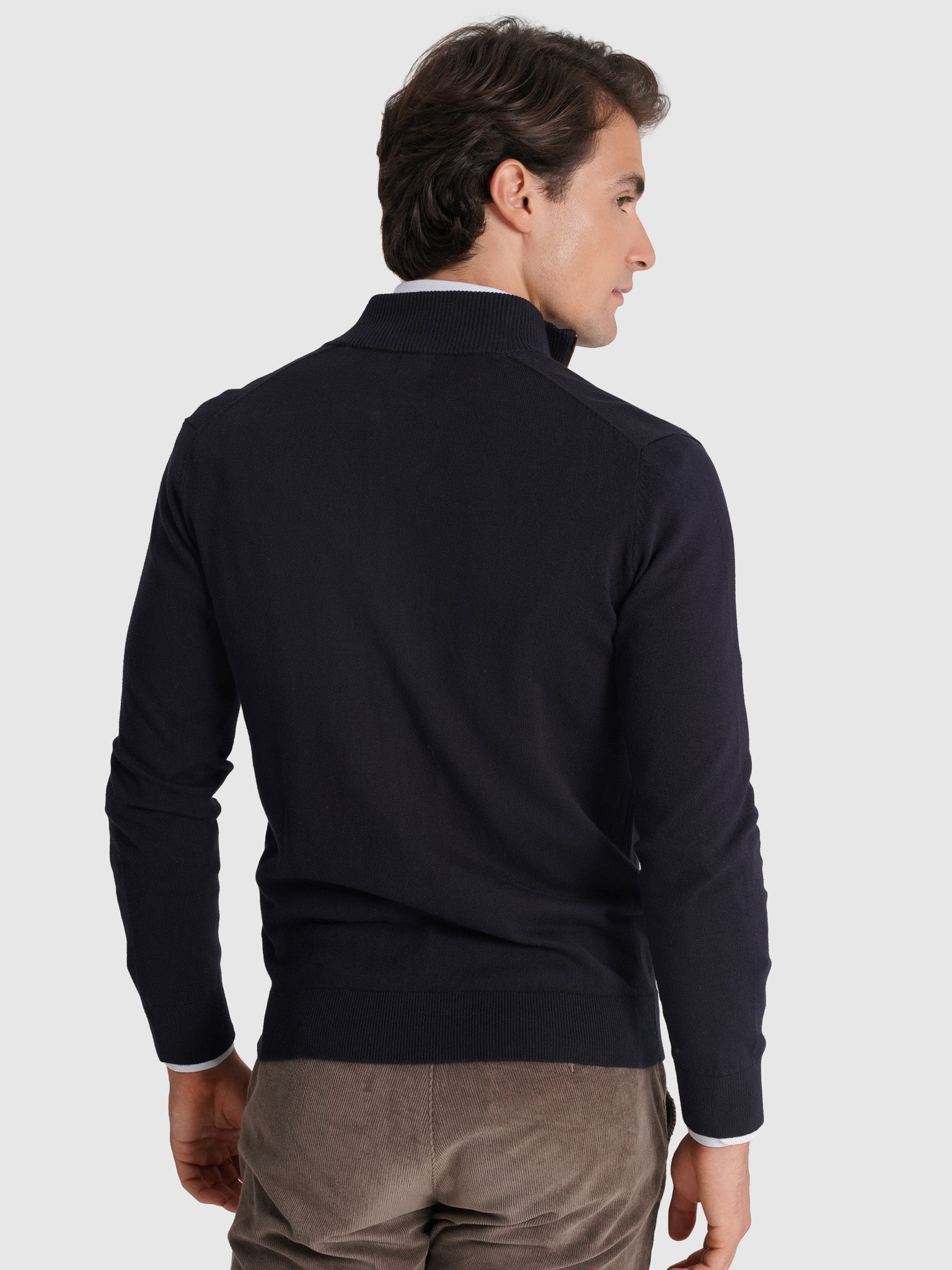 BLUE CASHMERE PULLOVER LONG SLEEVE REGULAR FIT MR. BLUE
