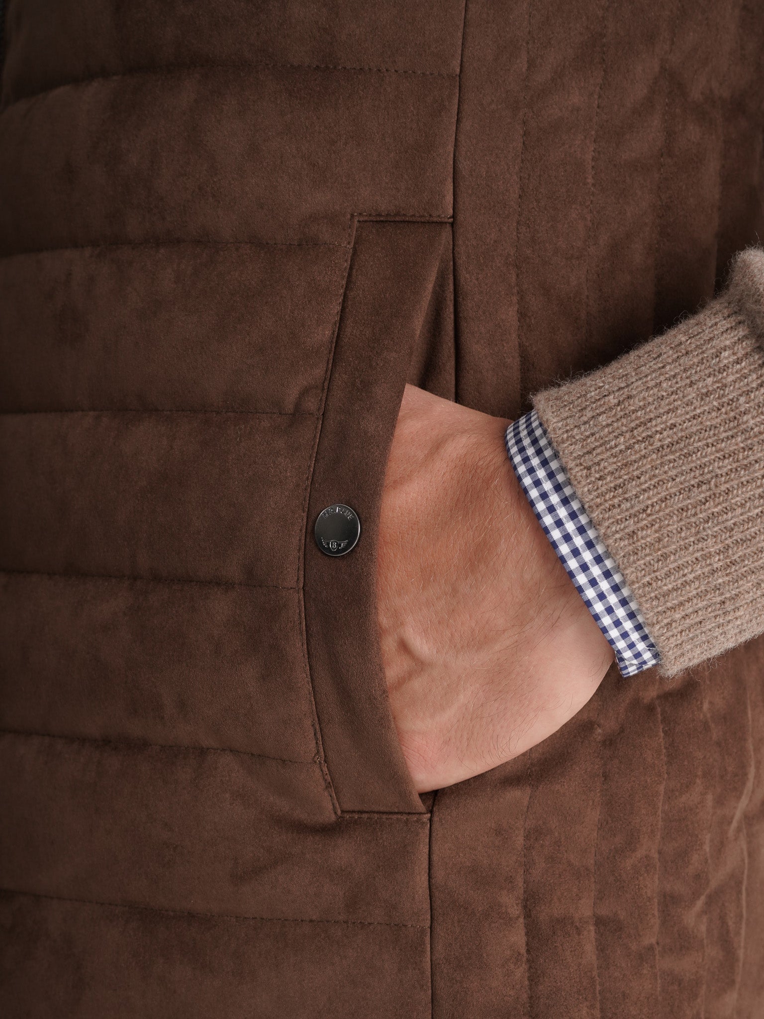 BROWN JACKET REGULAR FIT MR. BLUE