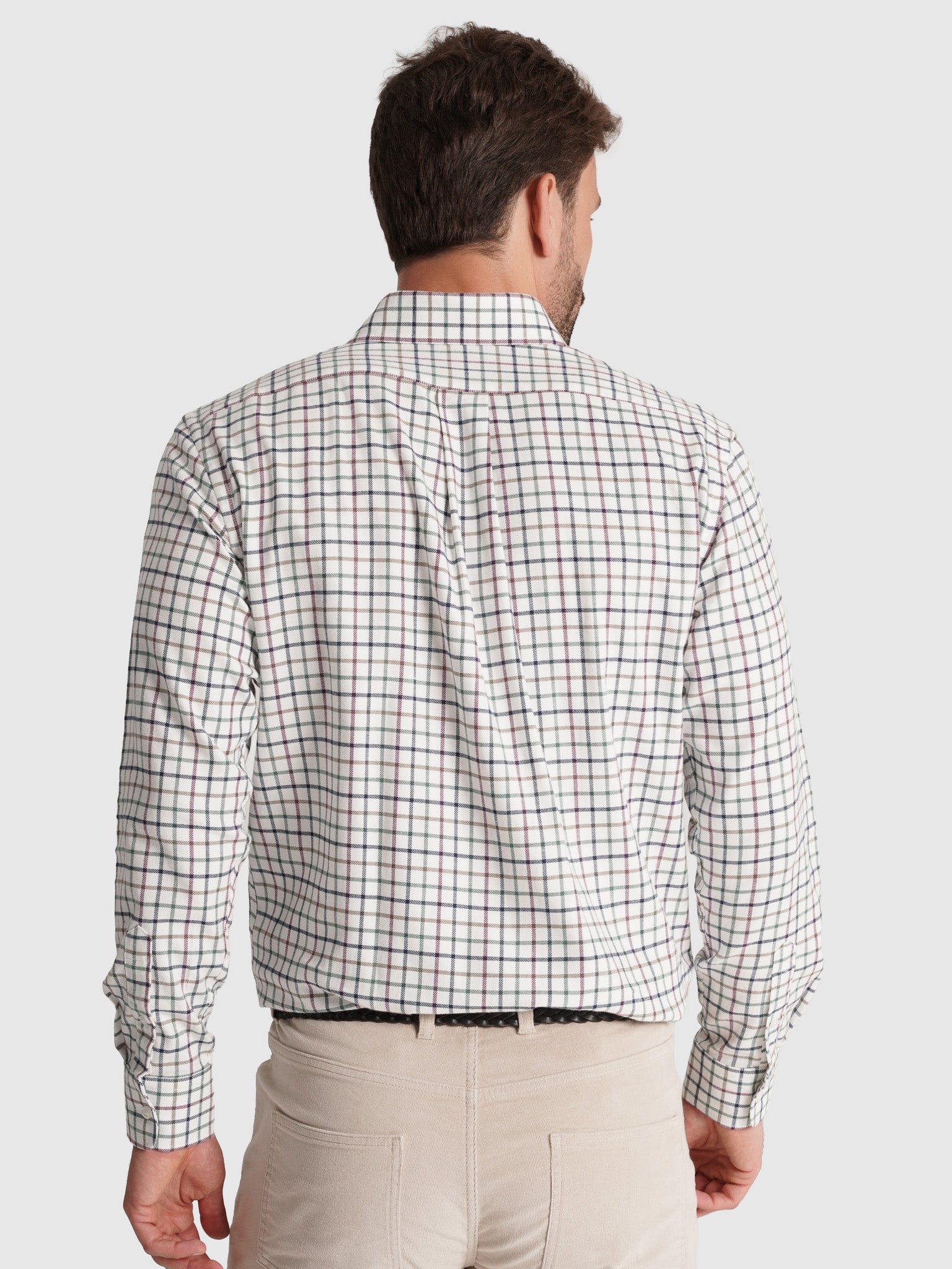 GREEN FLANNEL SHIRT LONG SLEEVE REGULAR FIT MR. BLUE