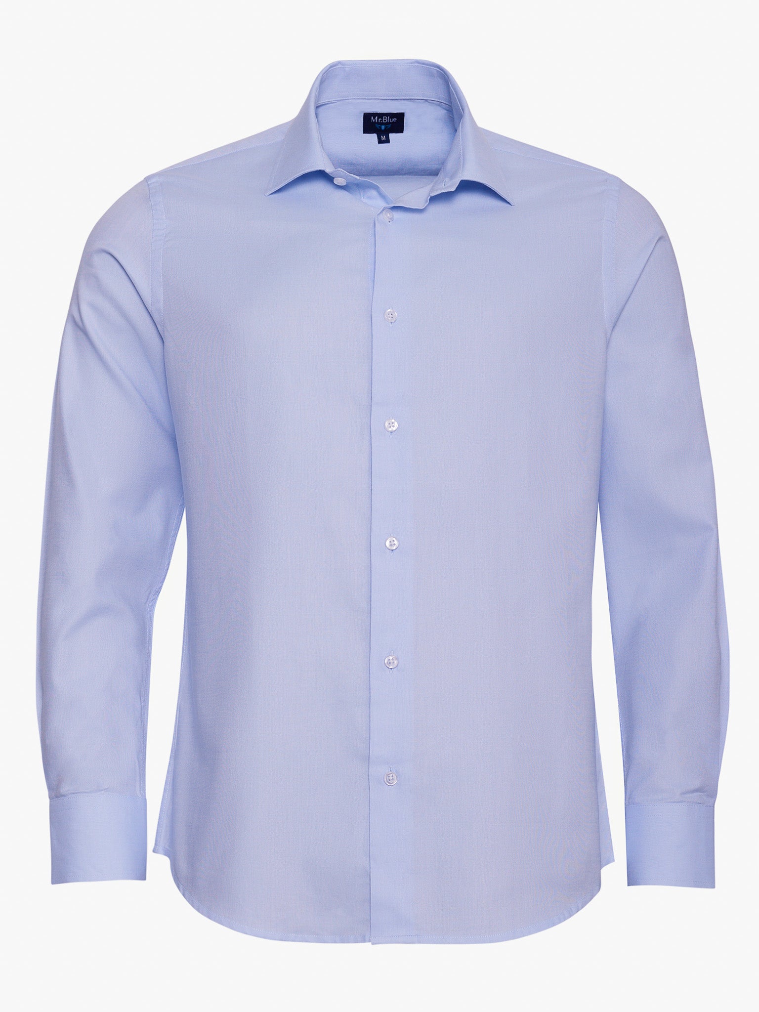 BLUE COTTON SHIRT LONG SLEEVE SLIM FIT MR. BLUE