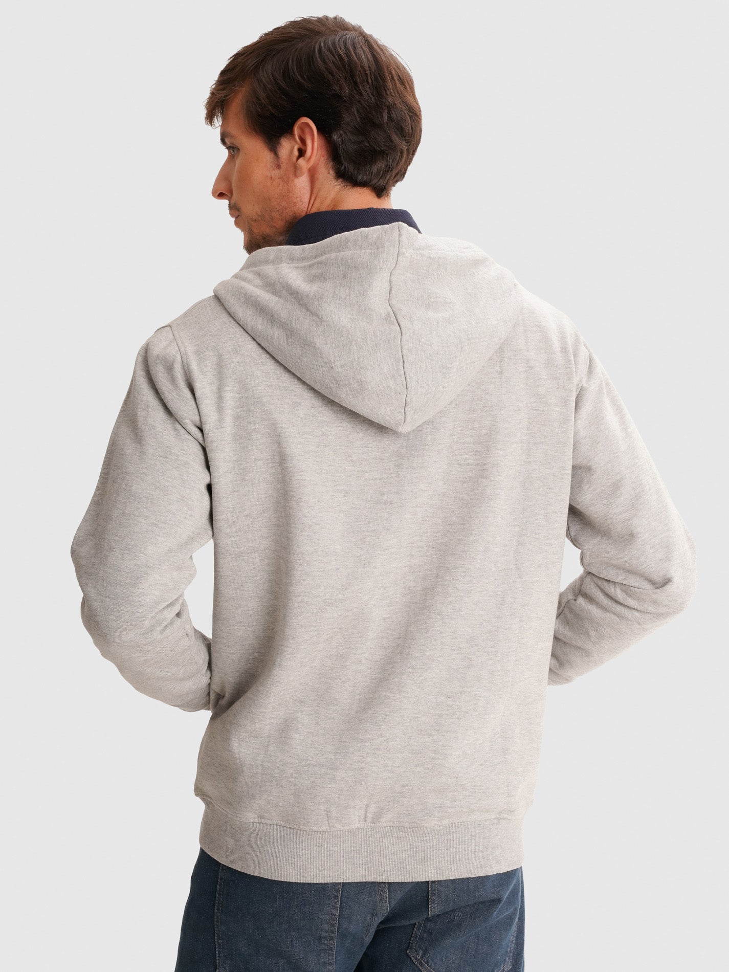 GRAY HOODIE REGULAR FIT MR. BLUE