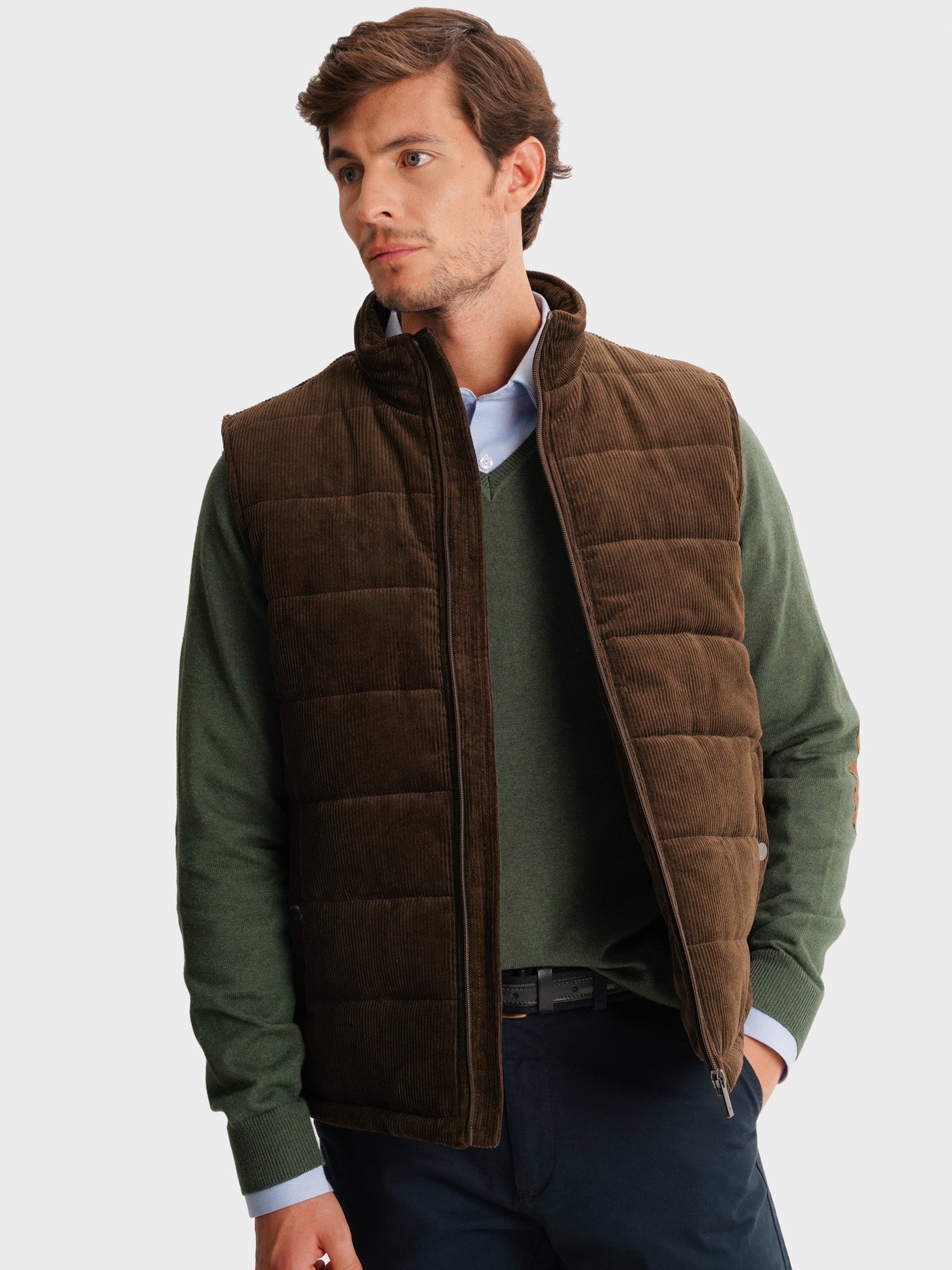 BROWN JACKET REGULAR FIT MR. BLUE