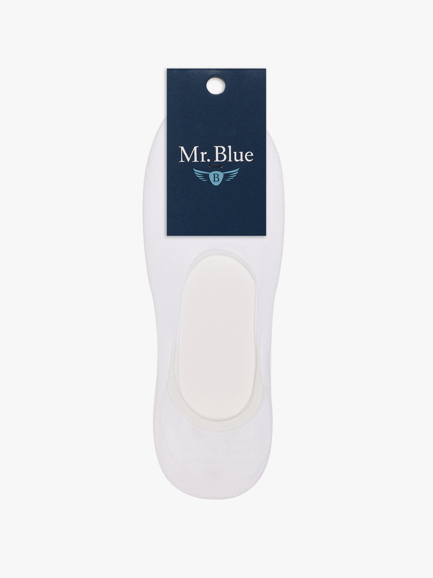 REGULAR FIT MR. WHITE COTTON SOCKS BLUE