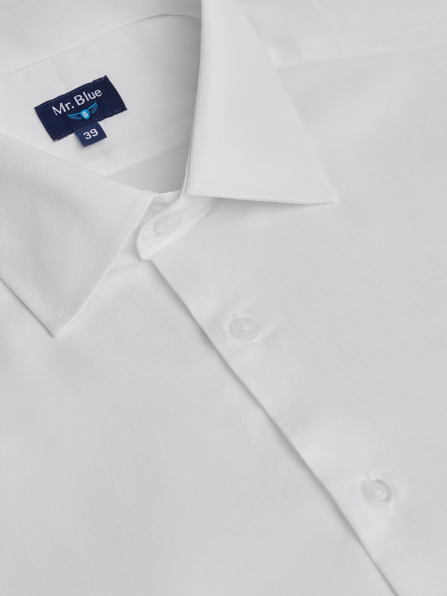 WHITE SHIRT CLASSIC FIT MR. BLUE