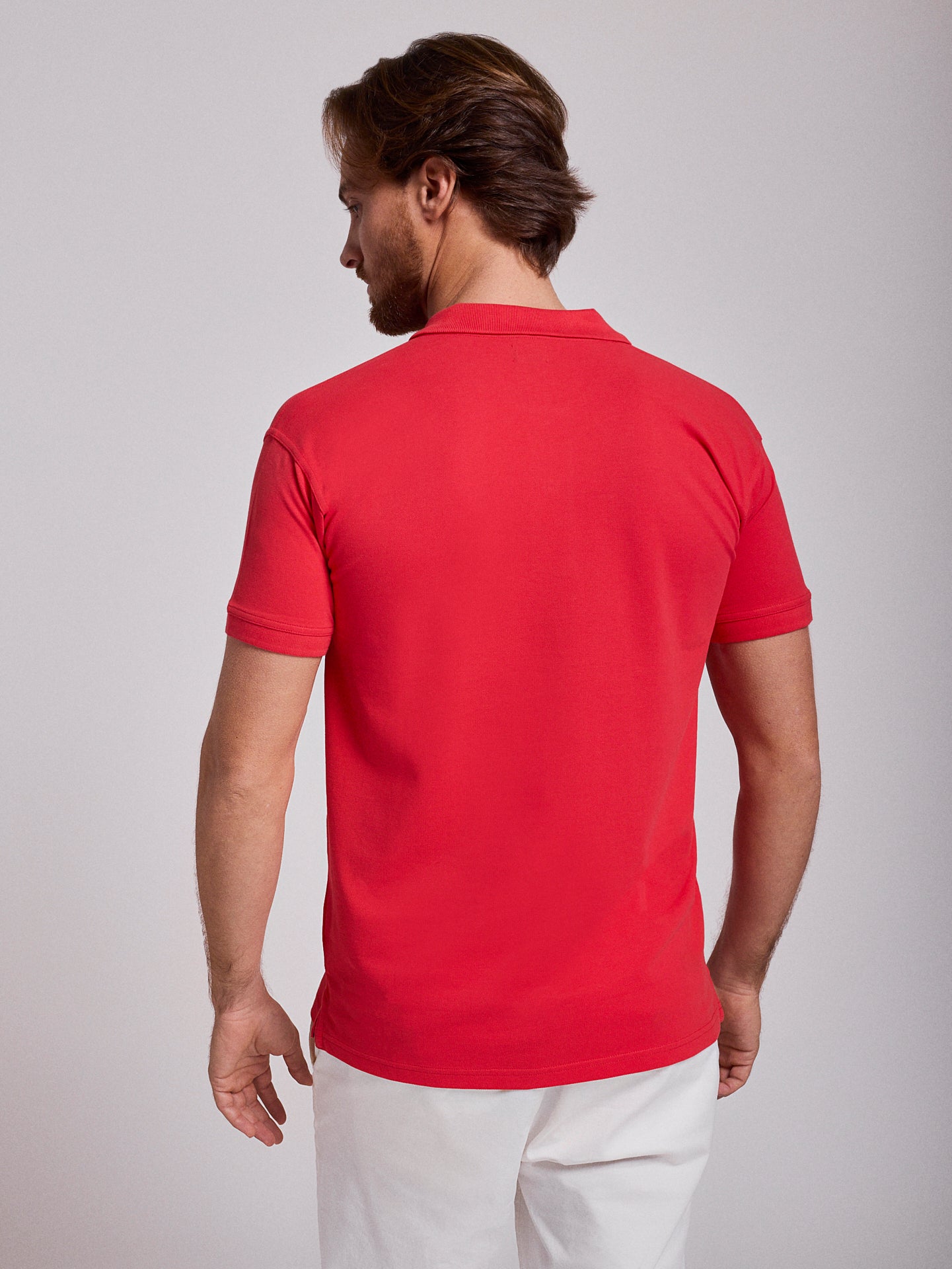 RED POLO SHORT SLEEVE REGULAR FIT MR. BLUE