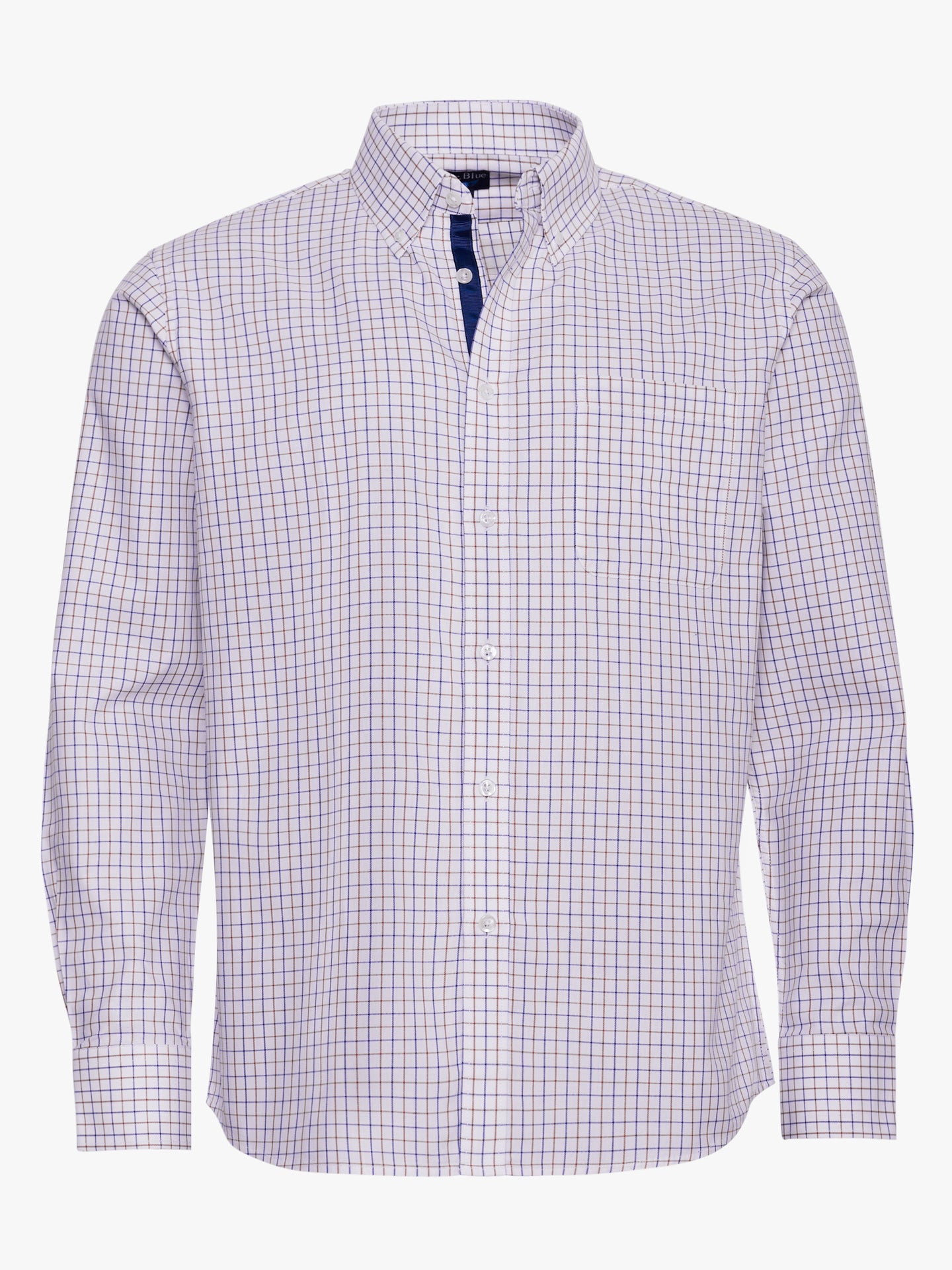 WHITE REGULAR FIT MR SHIRT. BLUE