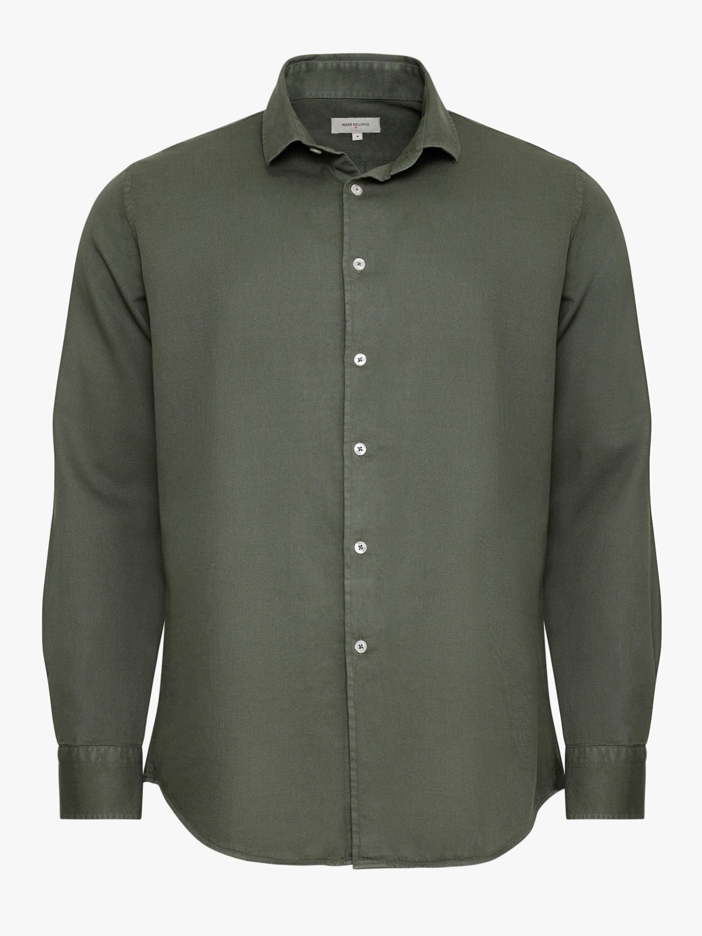 REGULAR FIT LONG SLEEVE GREEN SHIRT MARK BELLUCCI