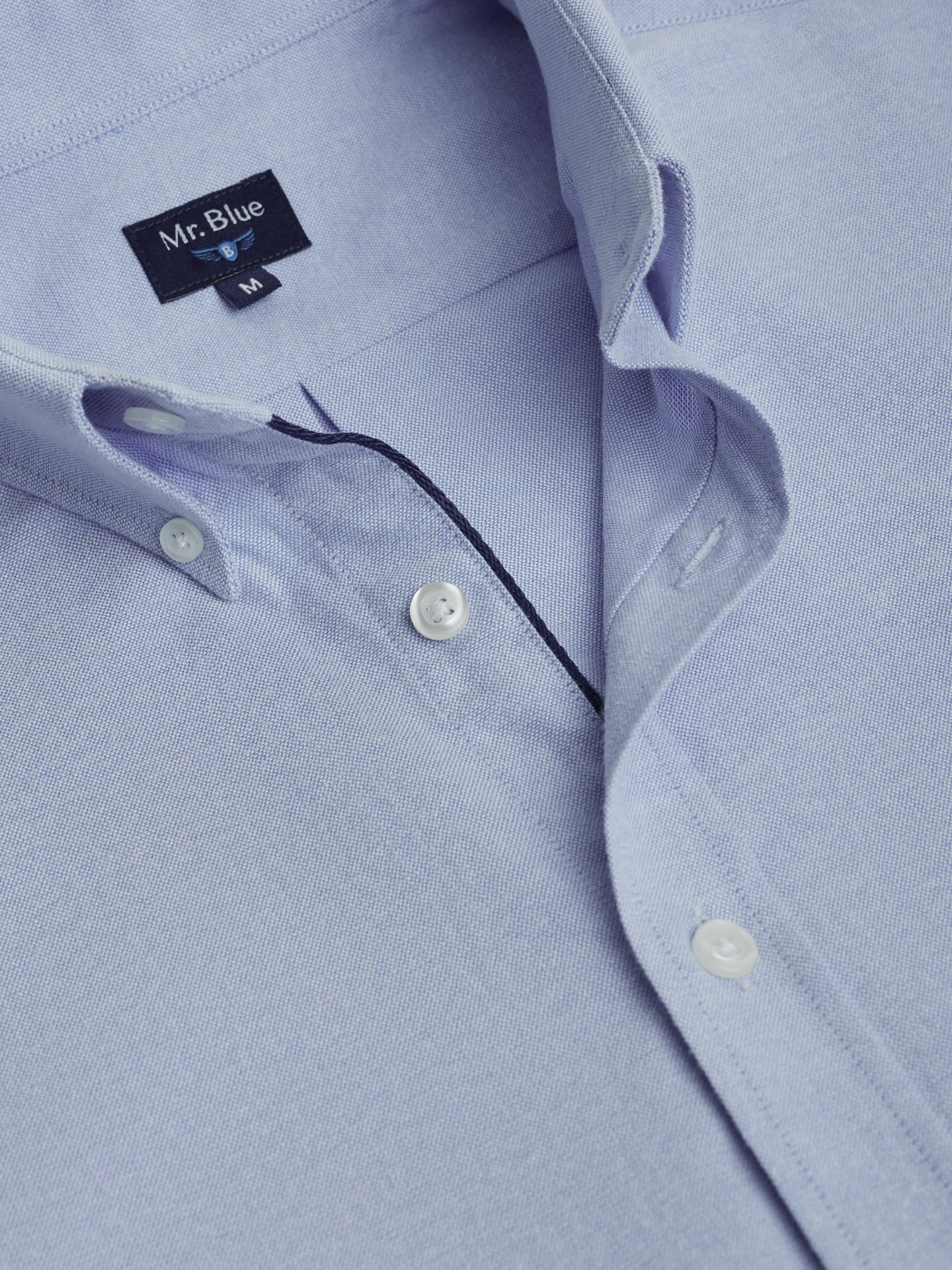 BLUE REGULAR FIT MR SHIRT. BLUE