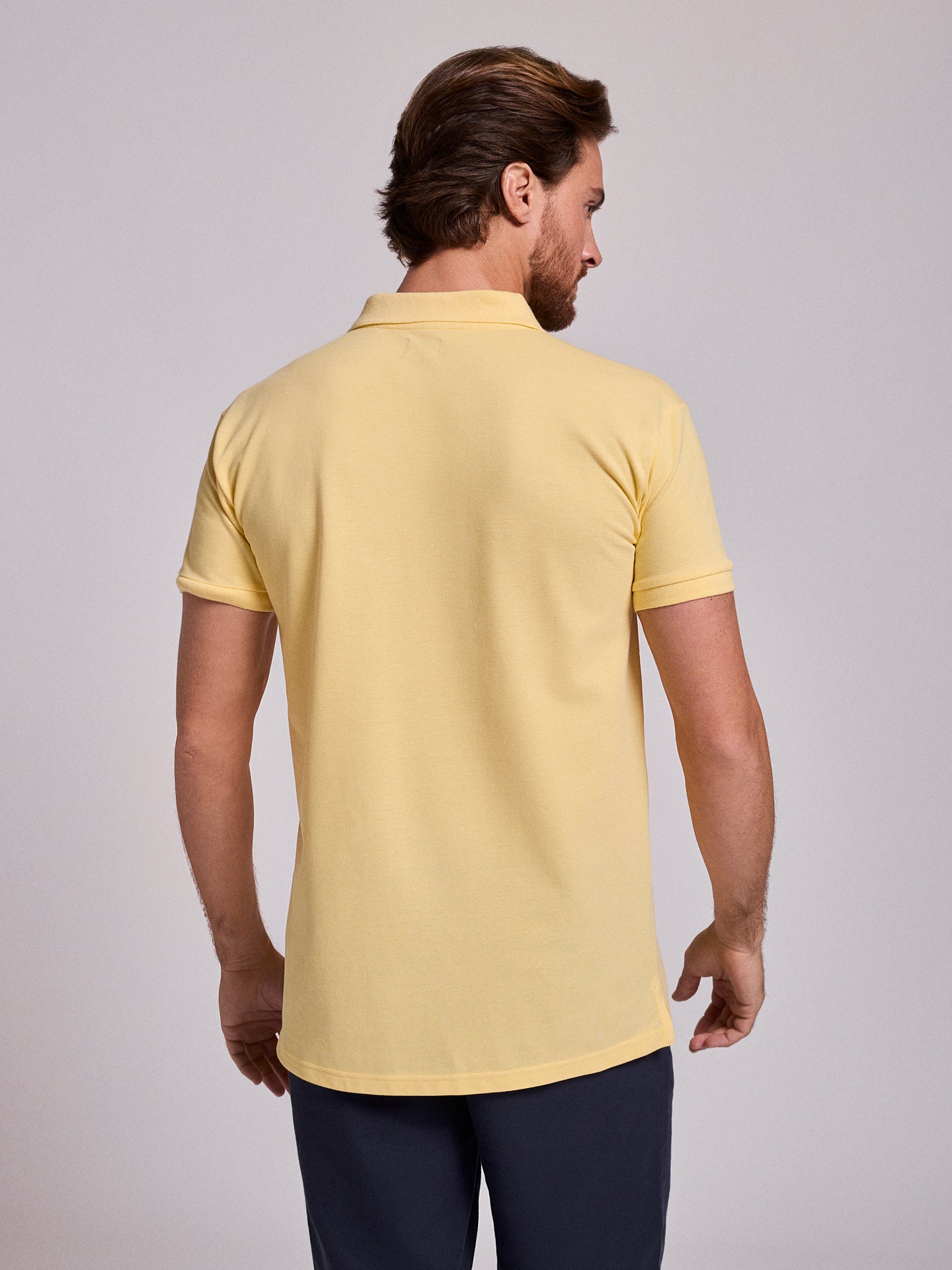 YELLOW POLO SHORT SLEEVE REGULAR FIT MR. BLUE