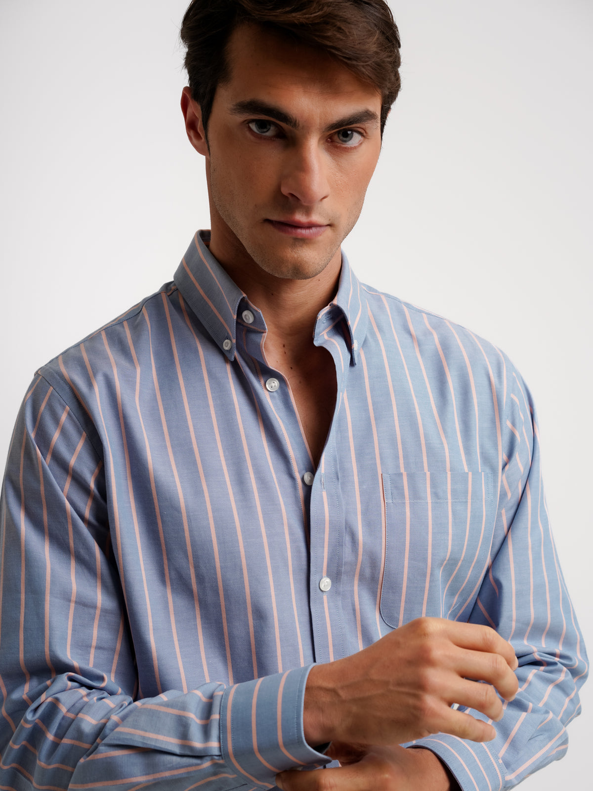 Mr. Blue Regular Fit Oxford Blue Shirt