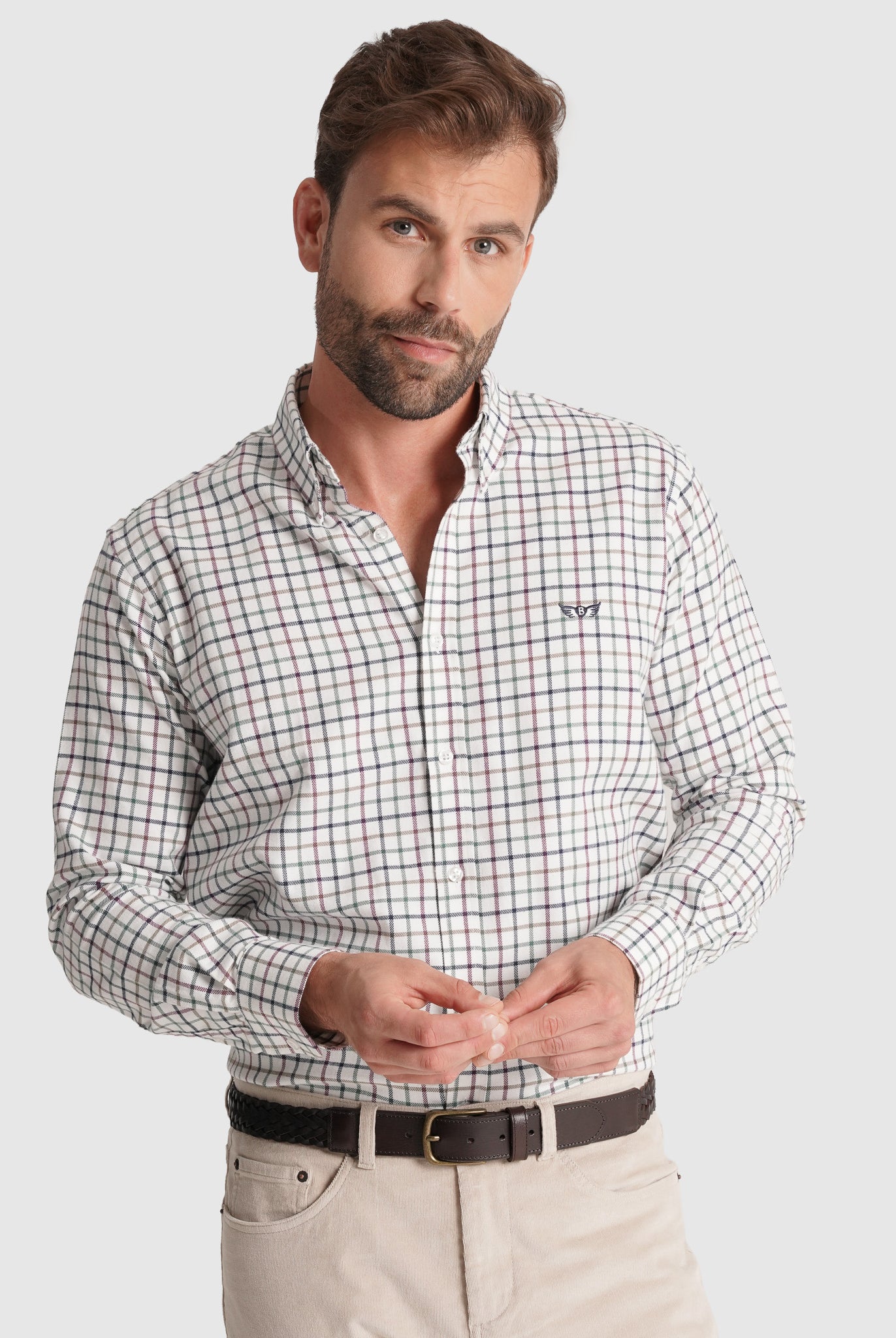 Camisa Flanela Verde Manga Comprida Regular Fit Mr. Blue