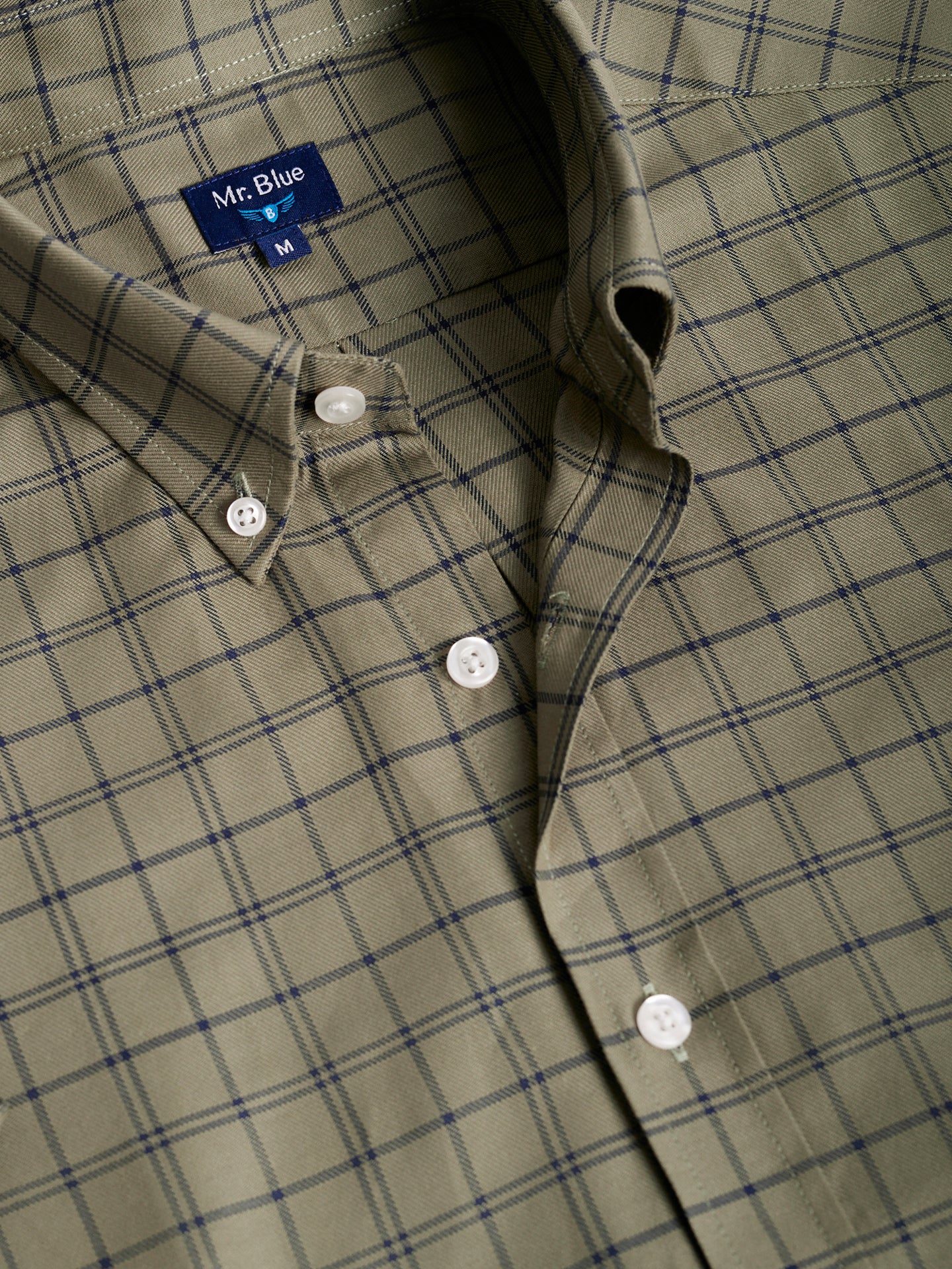 GREEN REGULAR FIT MR SHIRT. BLUE