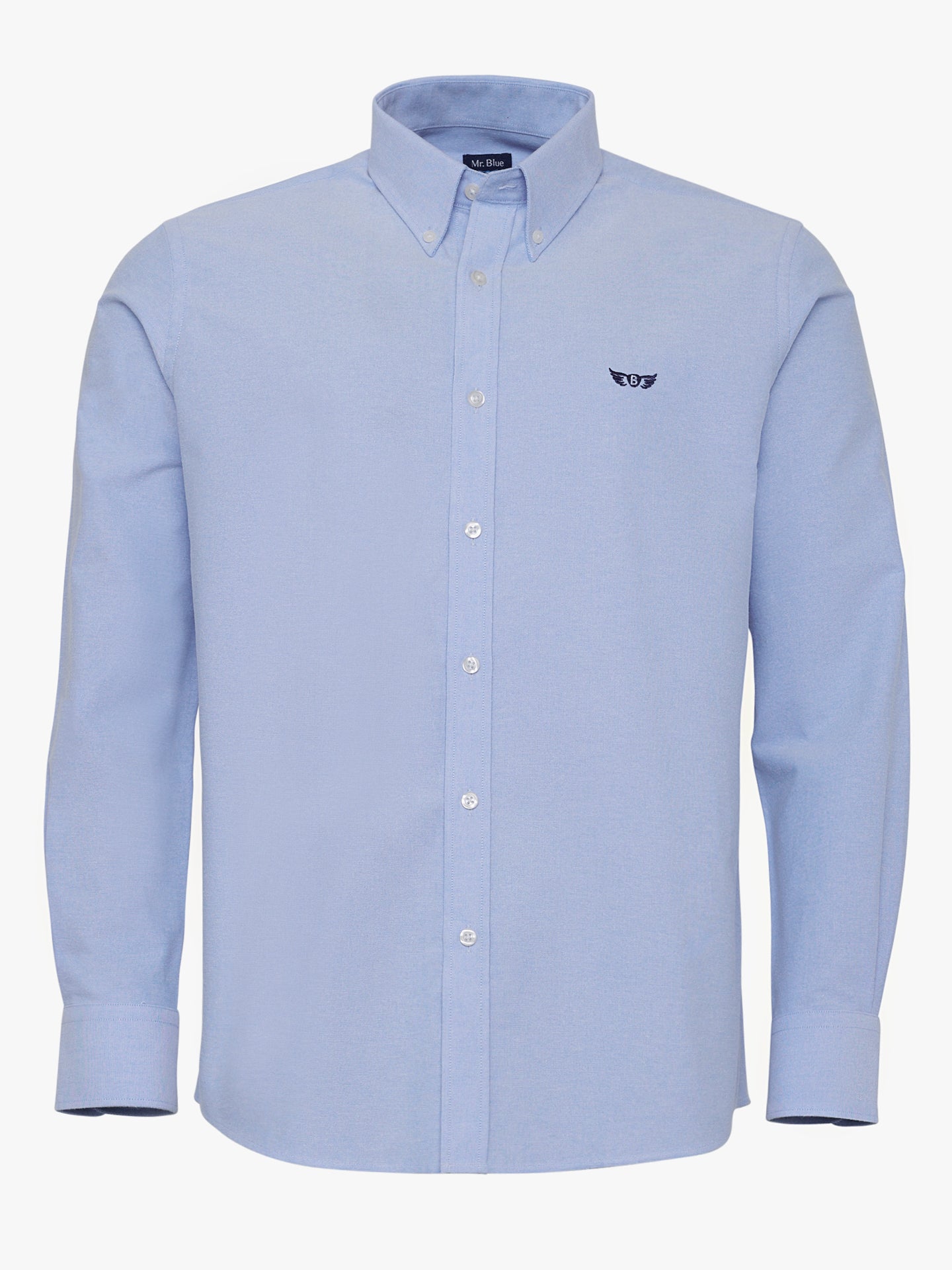 BLUE REGULAR FIT MR SHIRT. BLUE