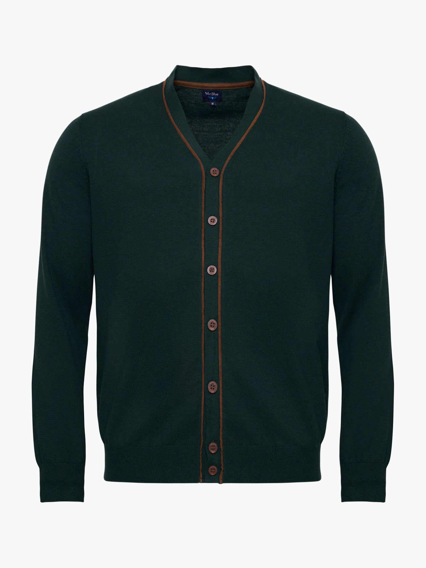 GREEN COTTON PULLOVER LONG SLEEVE REGULAR FIT MR. BLUE