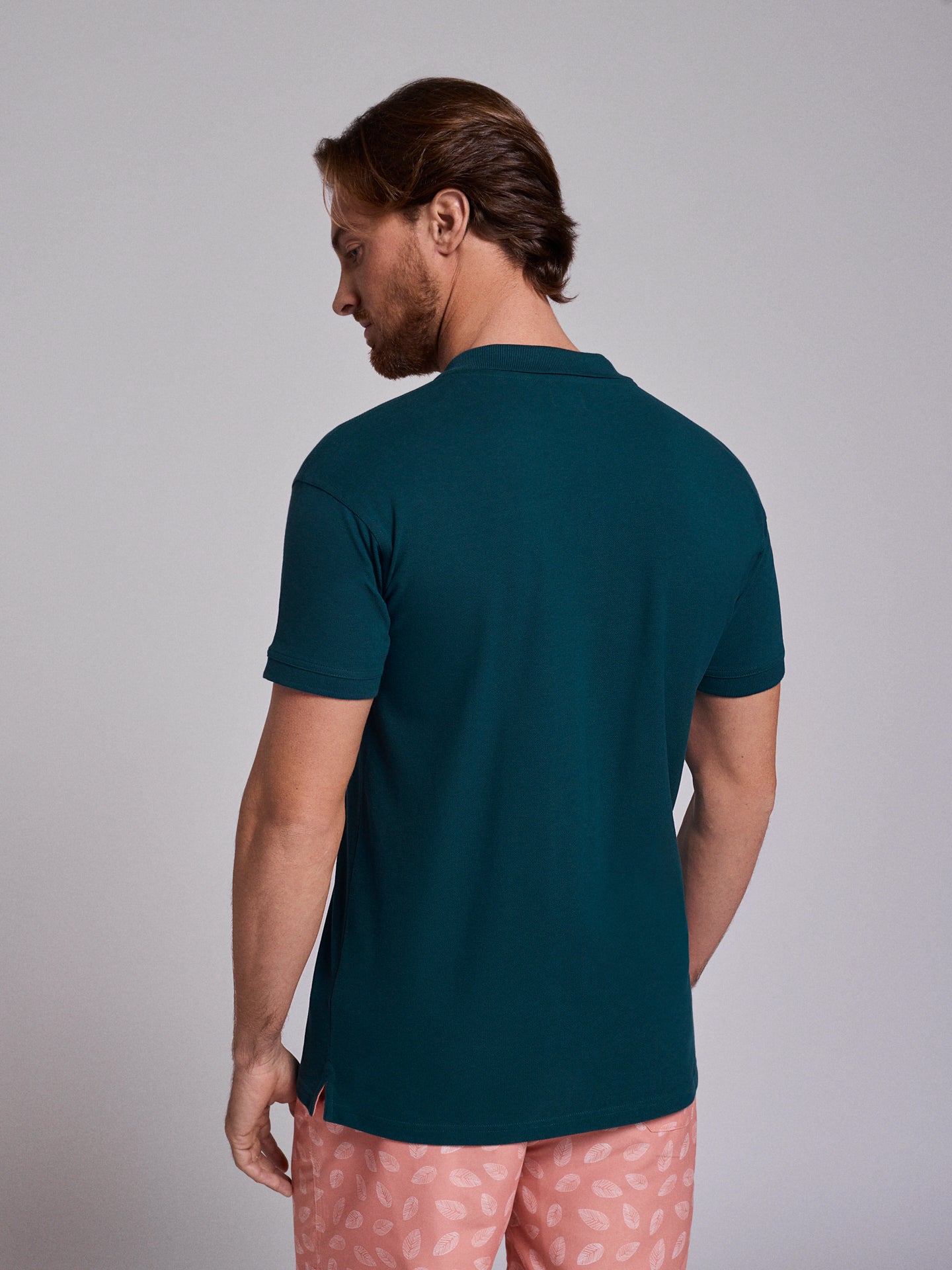 GREEN POLO SHORT SLEEVE REGULAR FIT MR. BLUE