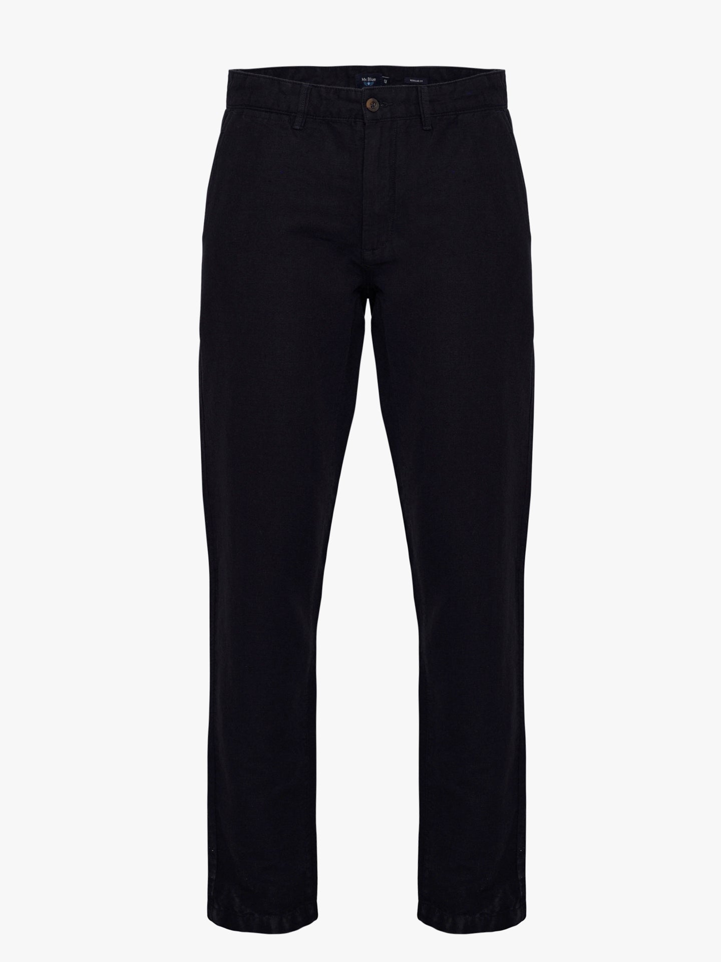 Calças Chinos Regular Fit Linho Azuis Mr. Blue