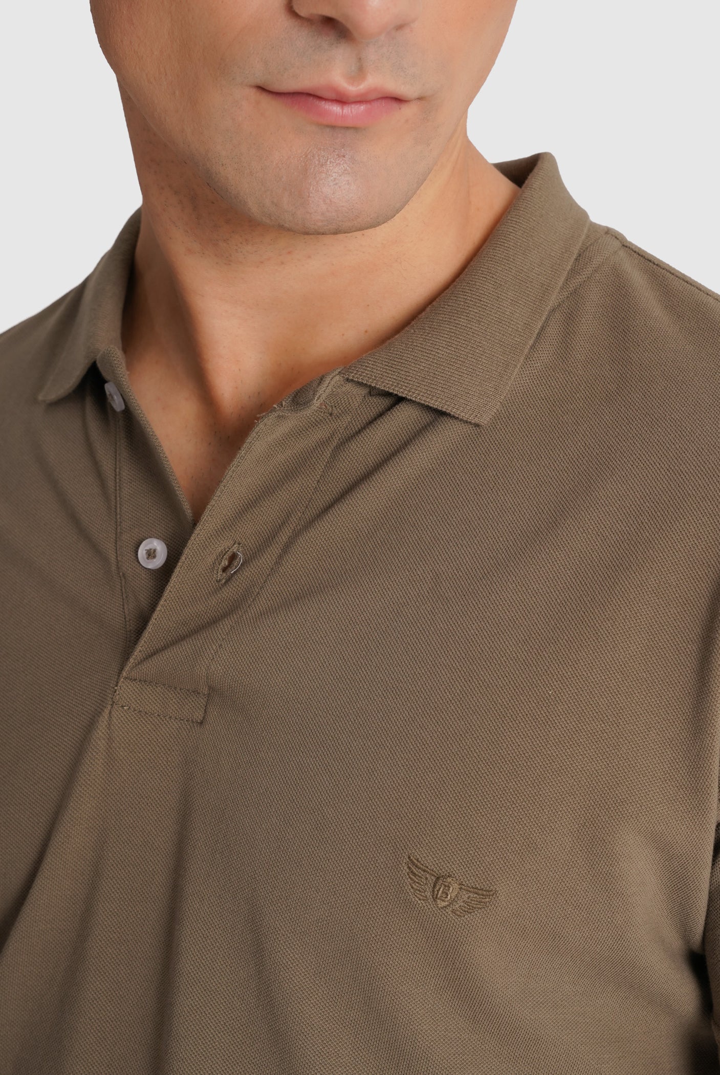 GREEN PIQUET POLO SHORT SLEEVE REGULAR FIT MR. BLUE