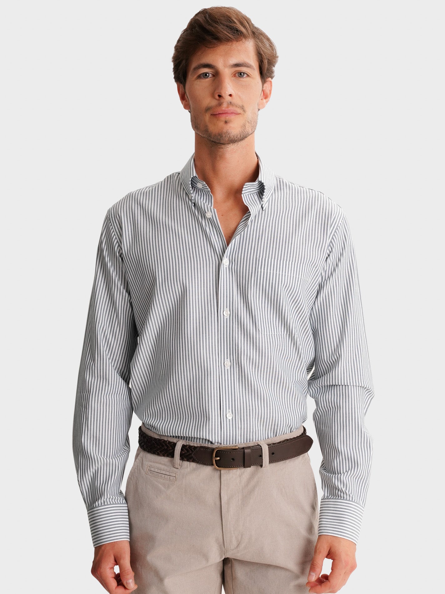 GREEN REGULAR FIT MR SHIRT. BLUE