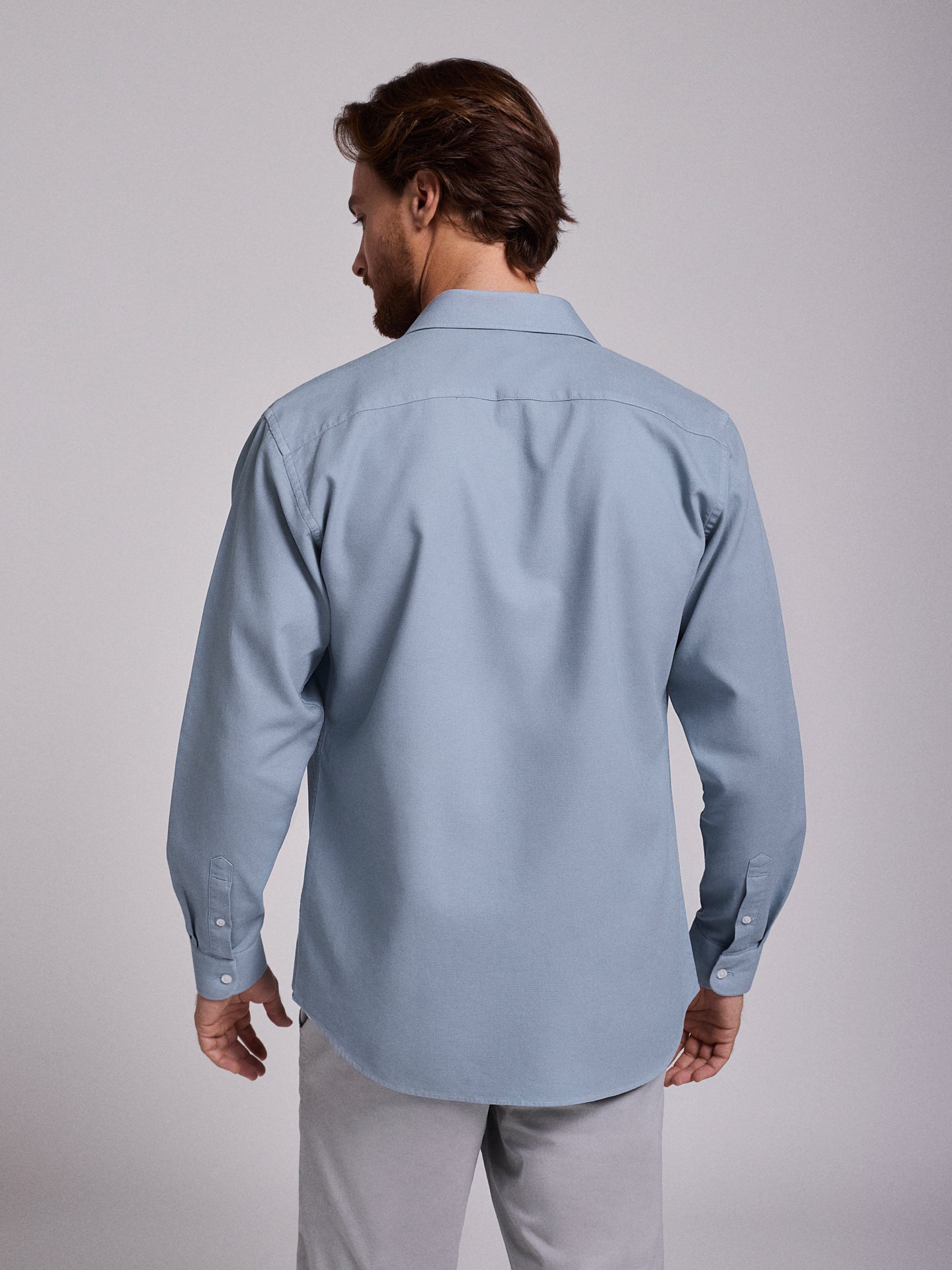 BLUE COTTON SHIRT LONG SLEEVE REGULAR FIT MR. BLUE