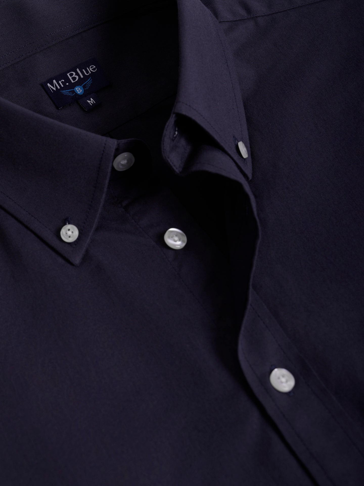 BLUE REGULAR FIT MR SHIRT. BLUE