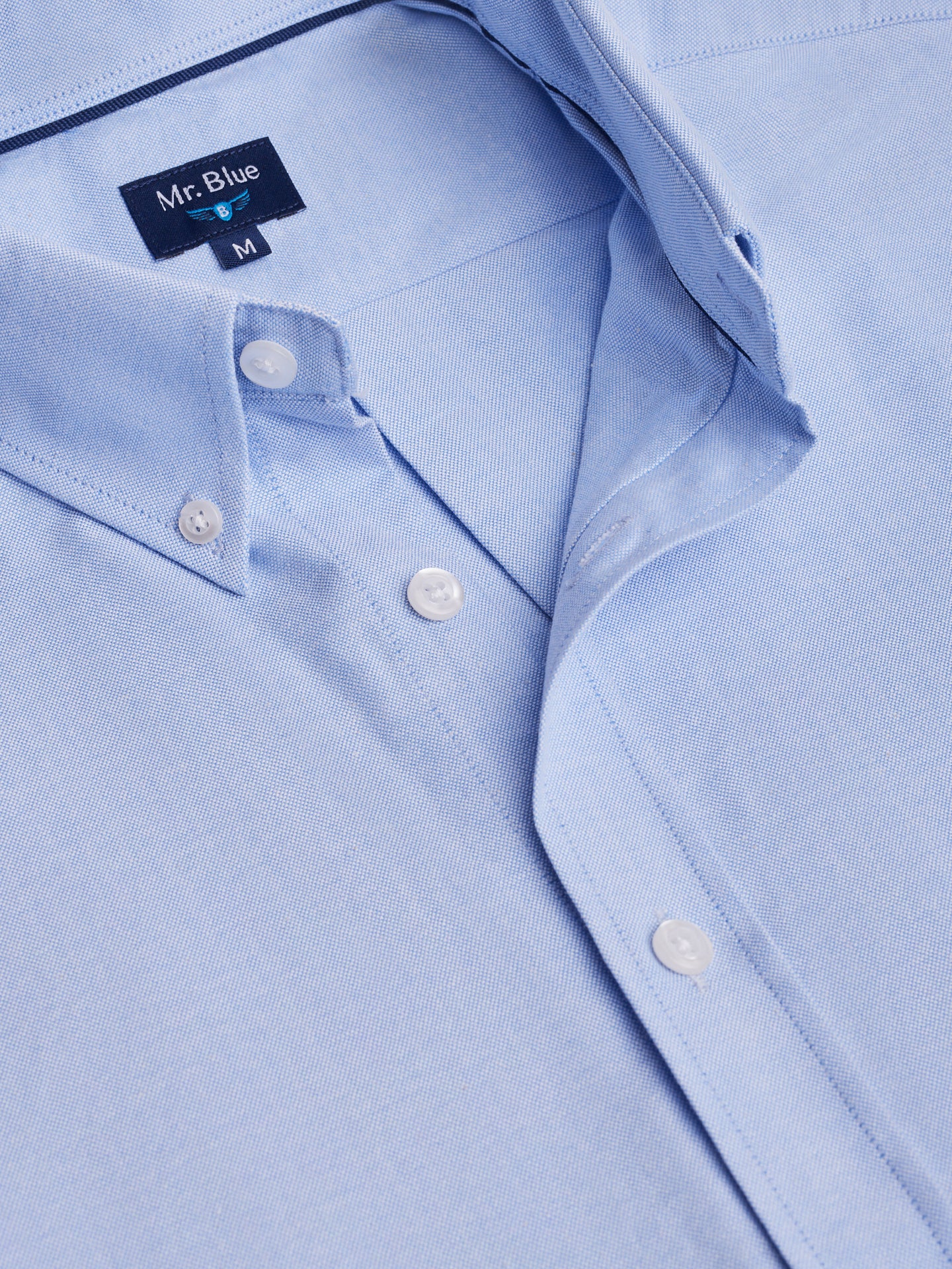 BLUE REGULAR FIT MR SHIRT. BLUE