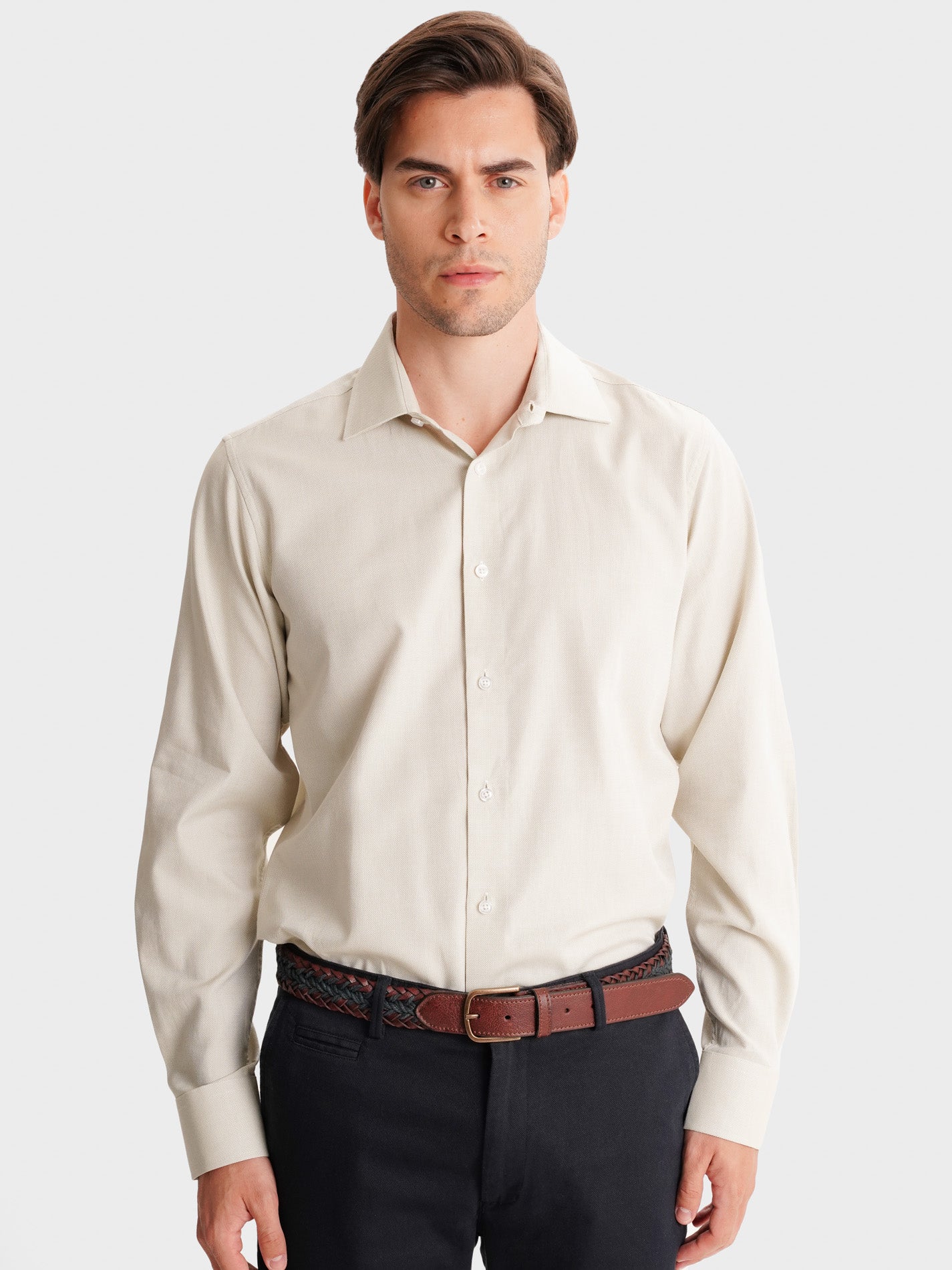 CAMISA VERDE SLIM FIT MR. BLUE