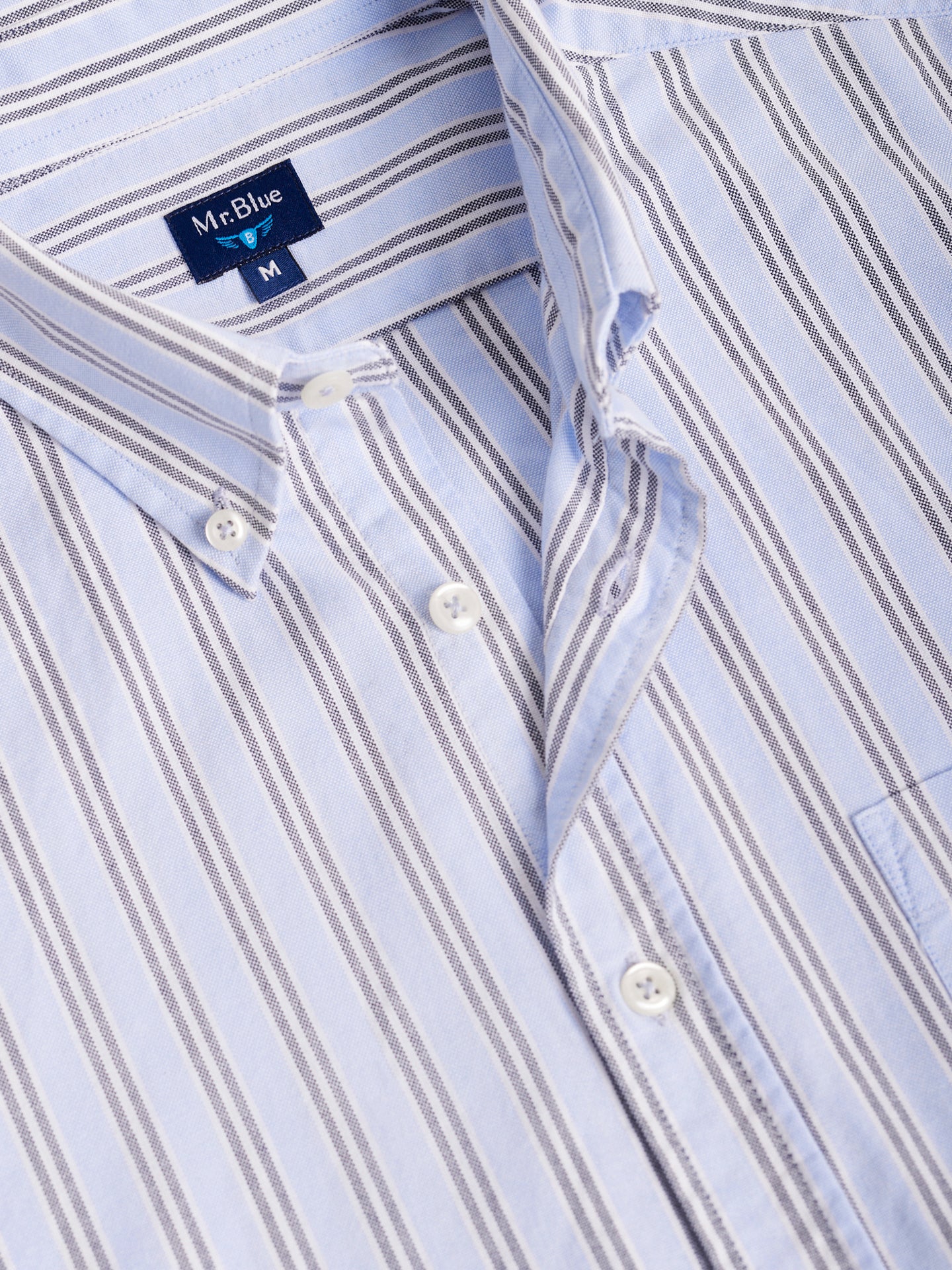 BLUE REGULAR FIT MR SHIRT. BLUE