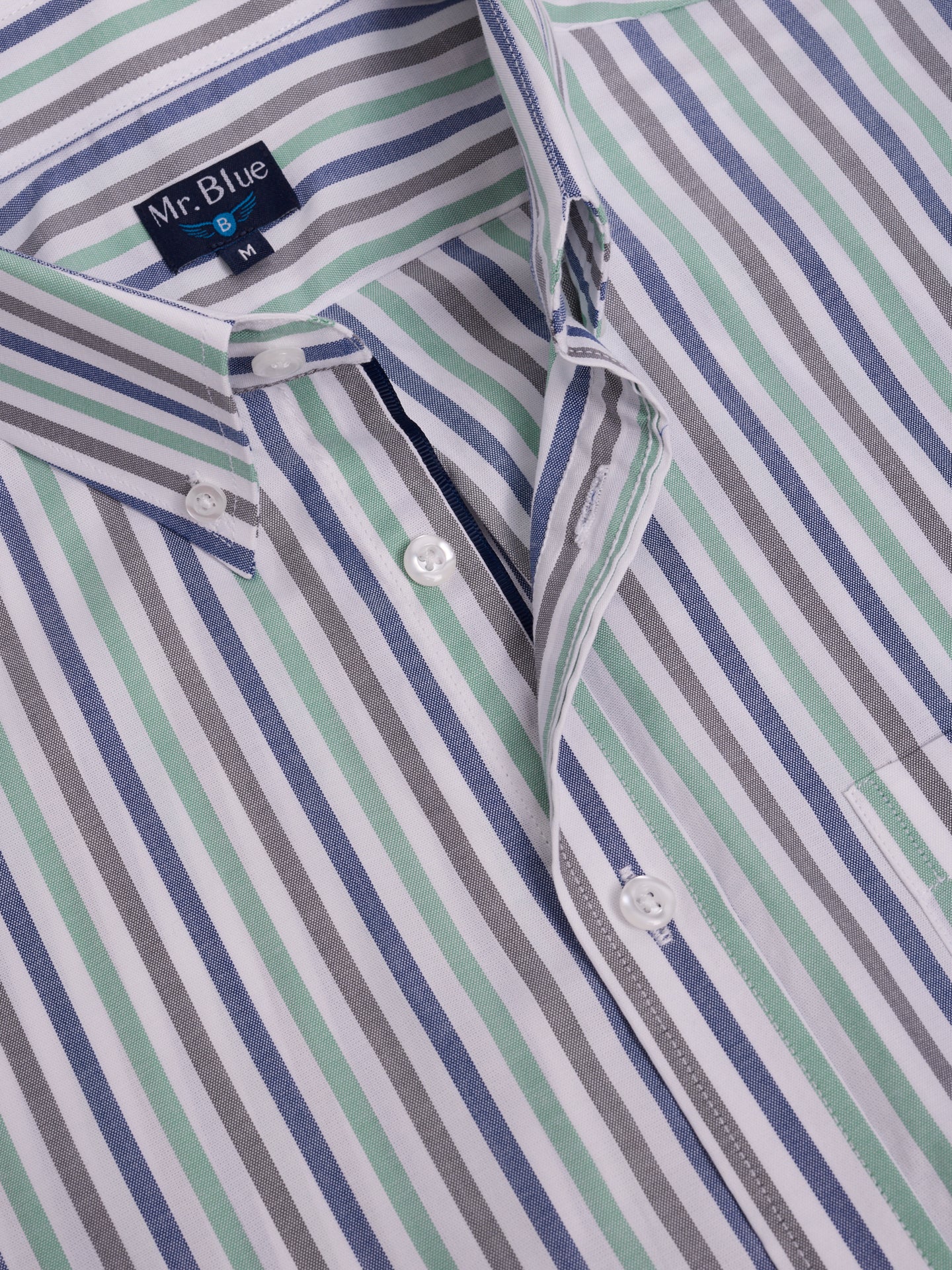 BLUE COTTON SHIRT LONG SLEEVE REGULAR FIT MR. BLUE