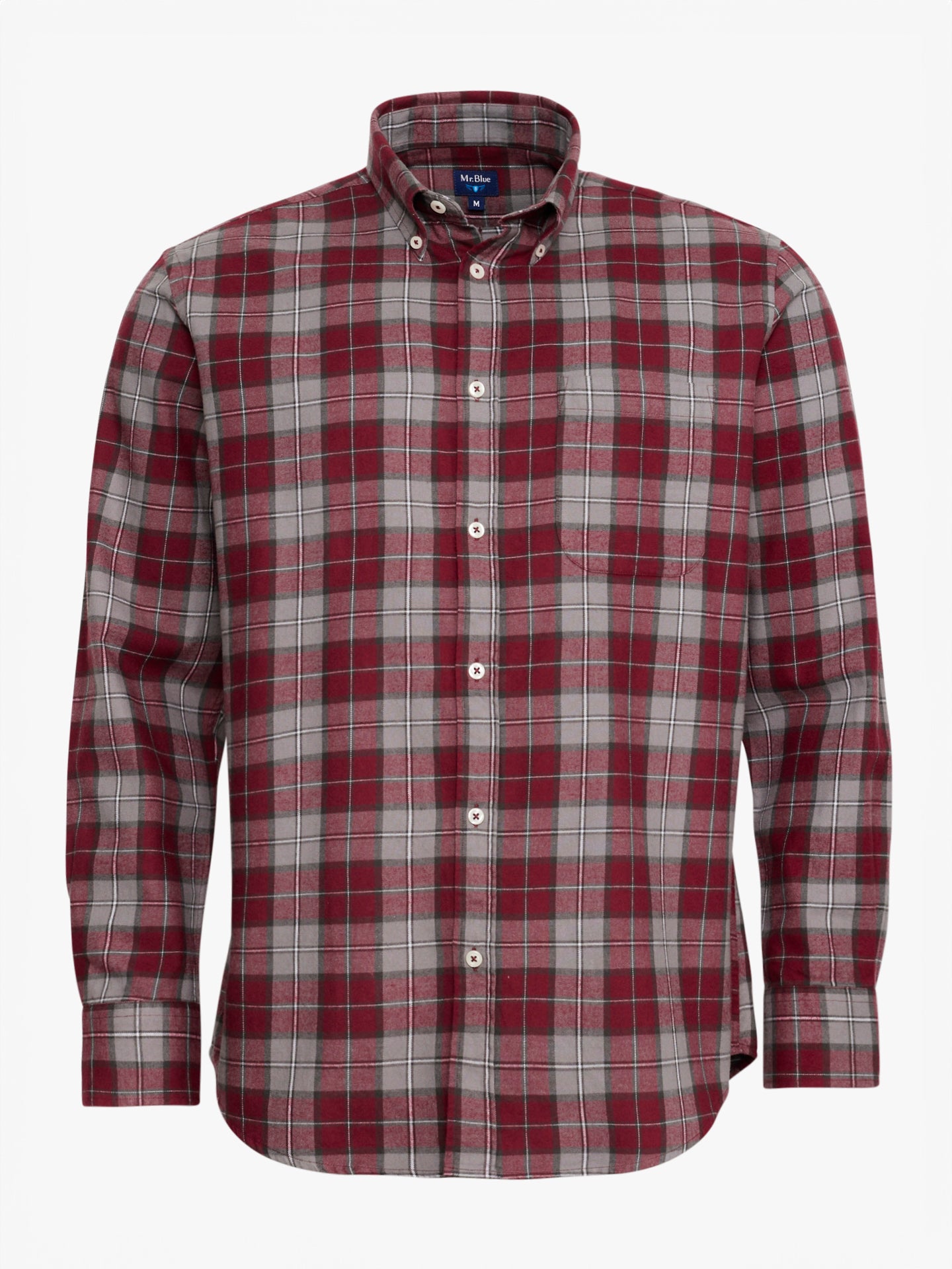 RED REGULAR FLANNEL FLANNEL SHIRT REGULAR FIT MR. BLUE