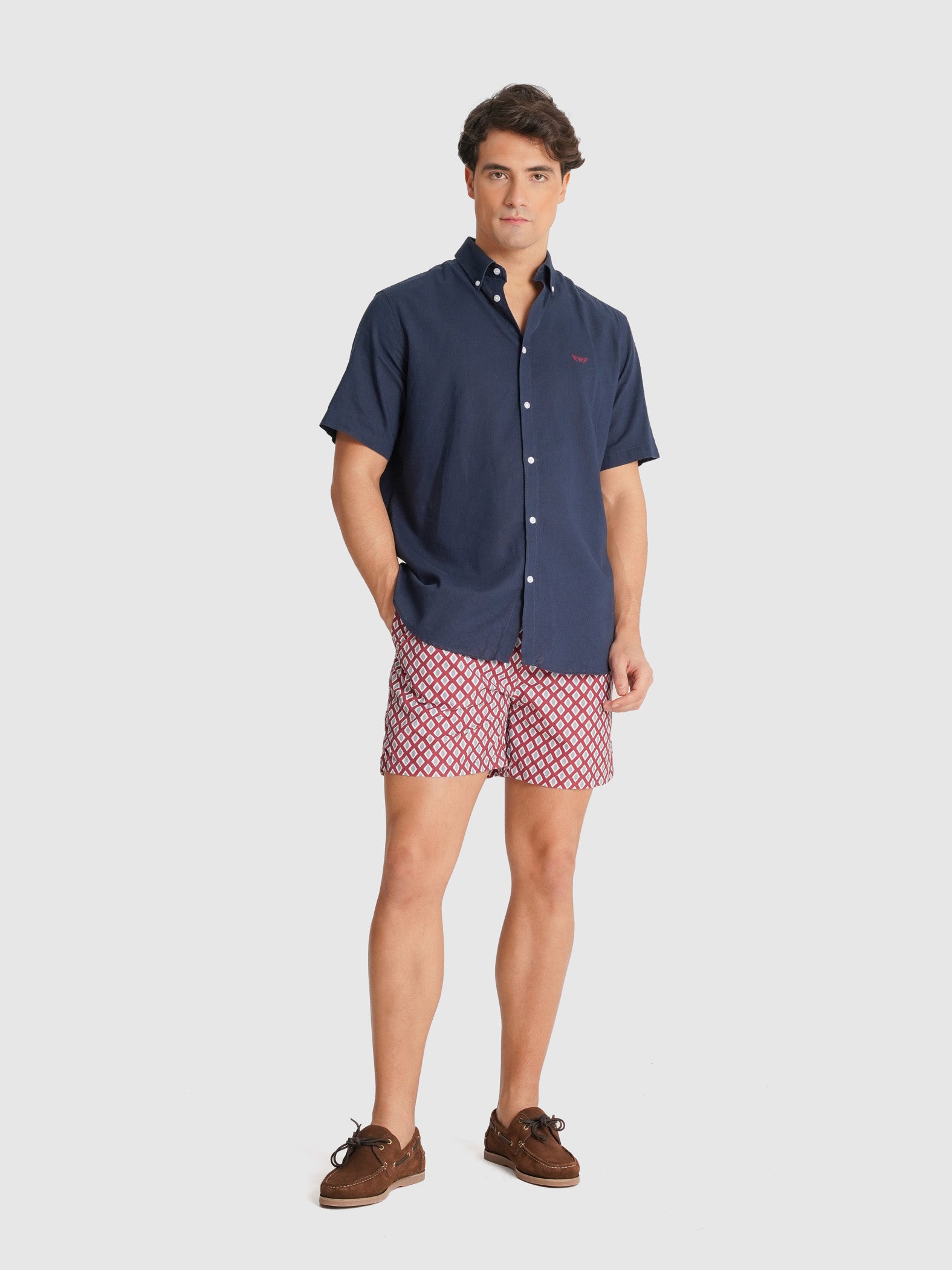 FATO BANHO BORDEAUX REGULAR FIT MR. BLUE