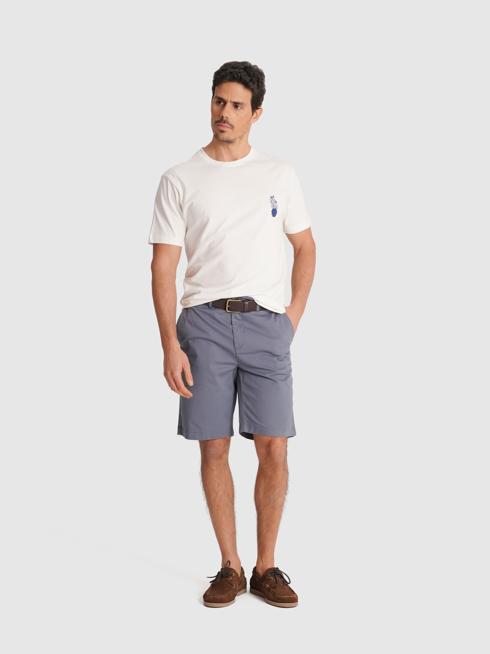 T-SHIRT CRU MANGA CURTA REGULAR FIT MR. BLUE