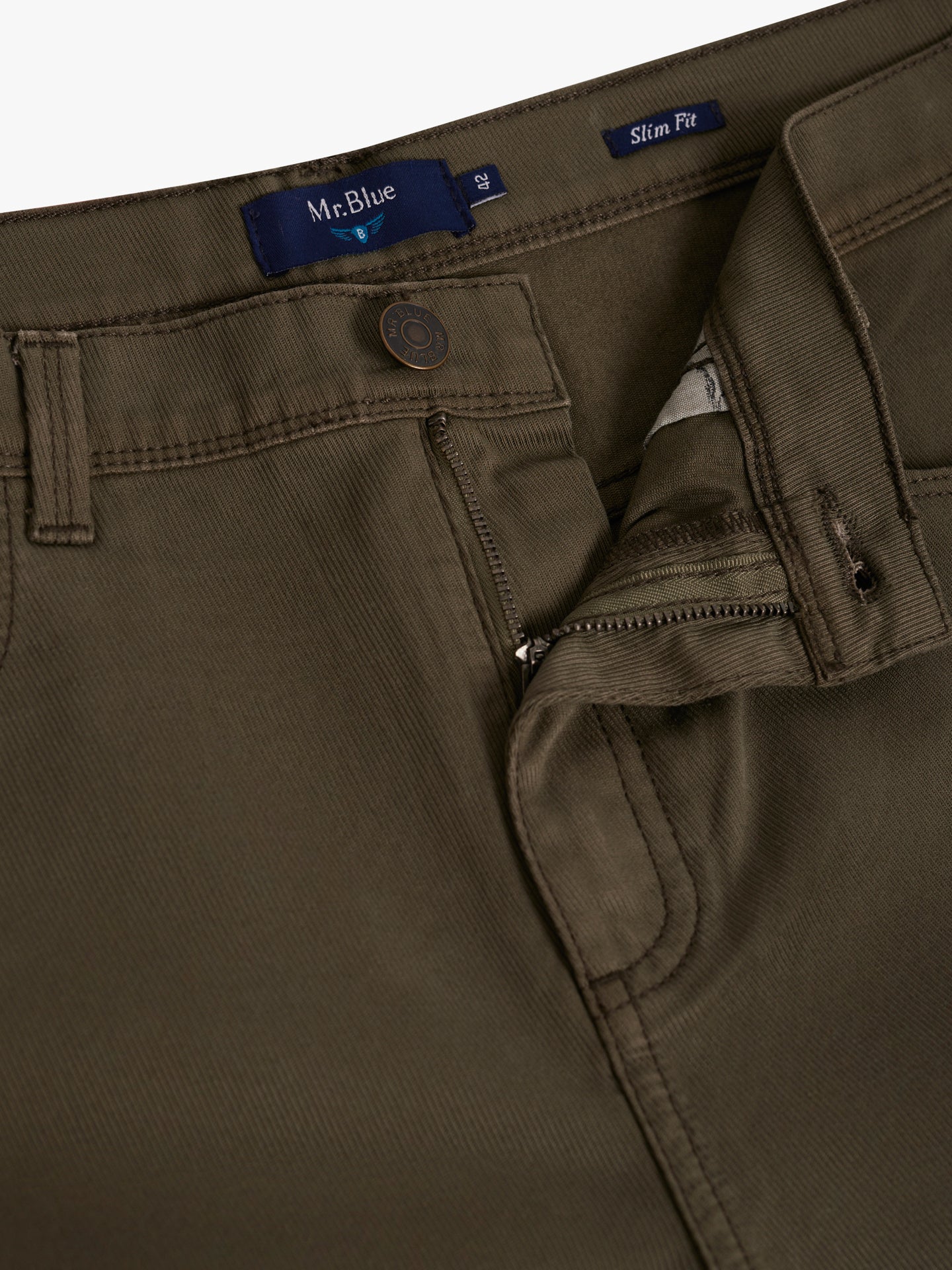 GREEN SLIM FIT TROUSERS MR. BLUE