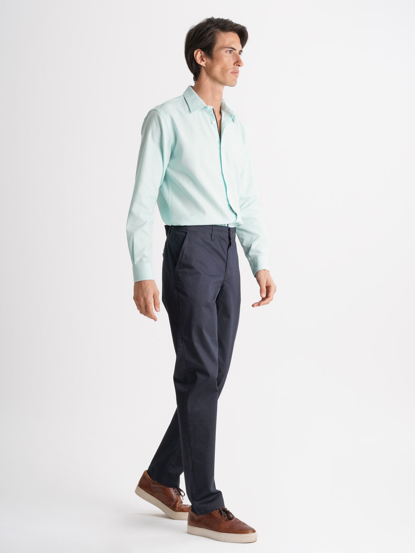 Calças Chinos Regular Fit Azuis Mr. Blue