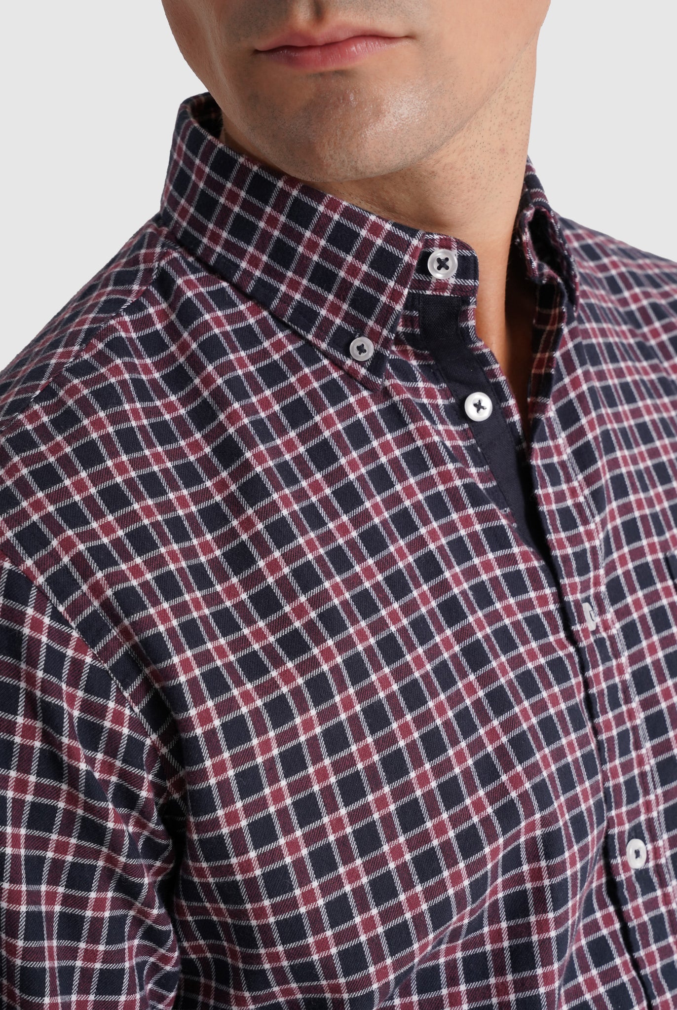 Camisa Algodão Azul Manga Comprida Regular Fit Mr. Blue