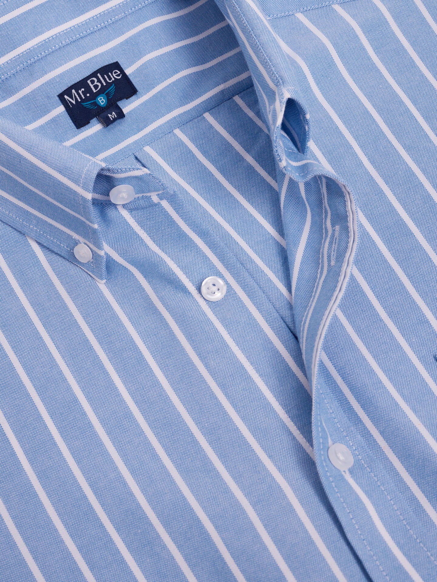 BLUE COTTON SHIRT LONG SLEEVE REGULAR FIT MR. BLUE