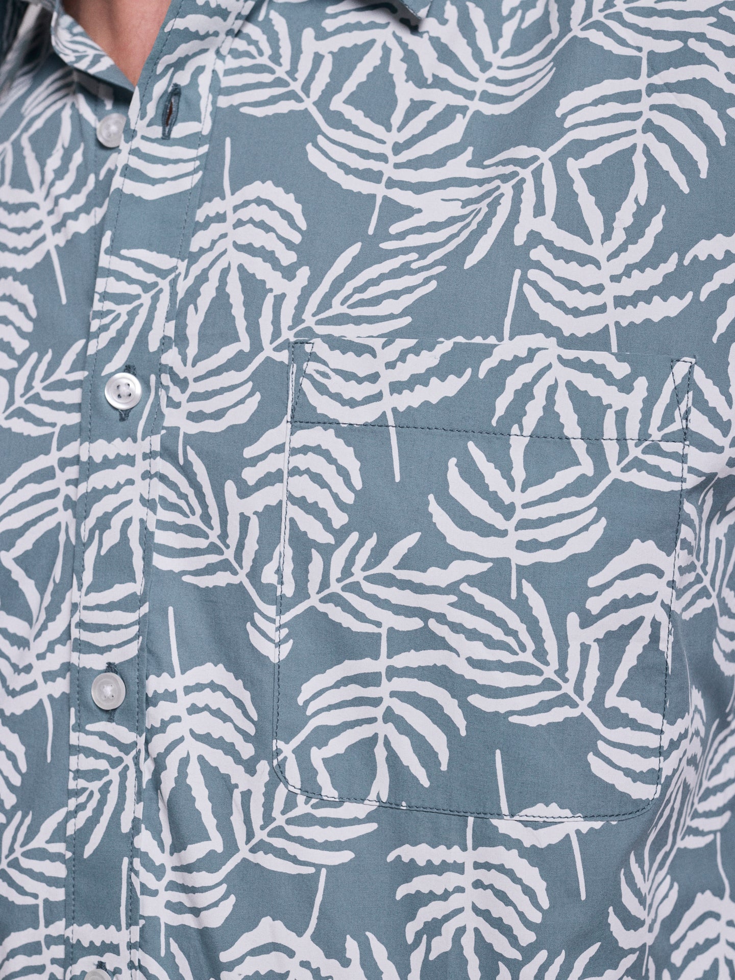 GREEN COTTON SHIRT SHORT SLEEVE REGULAR FIT MR. BLUE