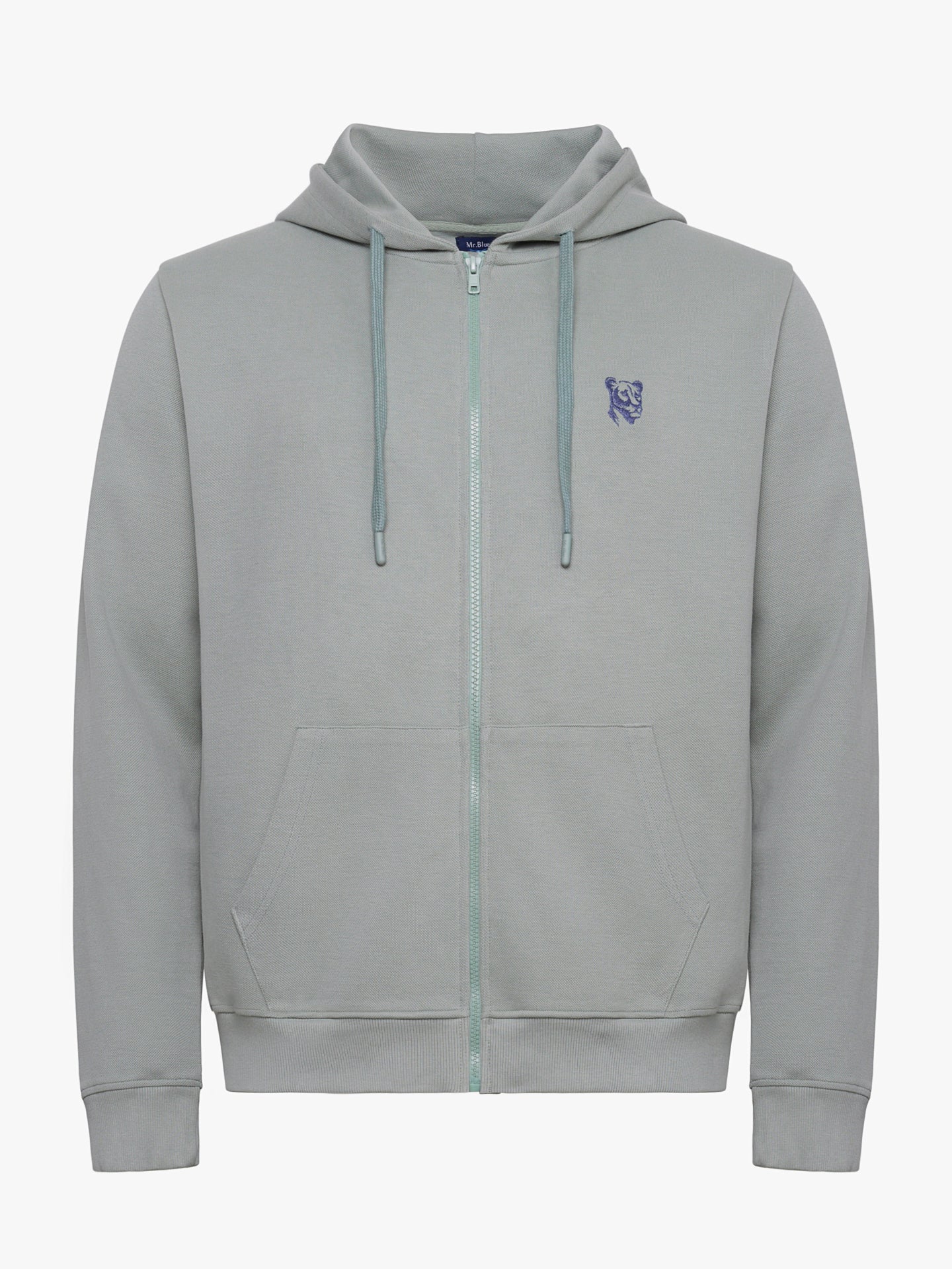 BLUE COTTON HOODIE LONG SLEEVE REGULAR FIT MR. BLUE