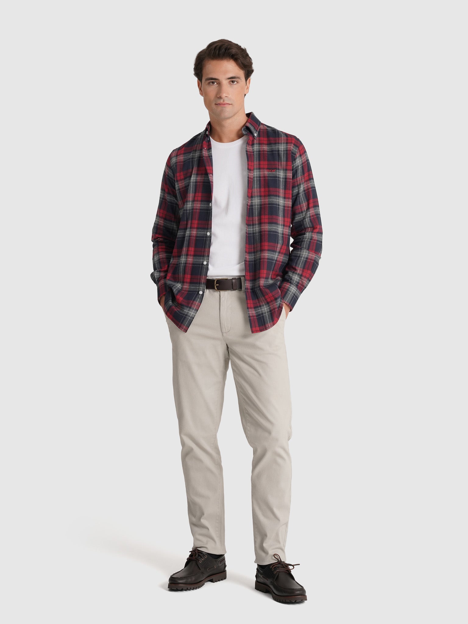 BLUE FLANNEL SHIRT LONG SLEEVE REGULAR FIT MR. BLUE