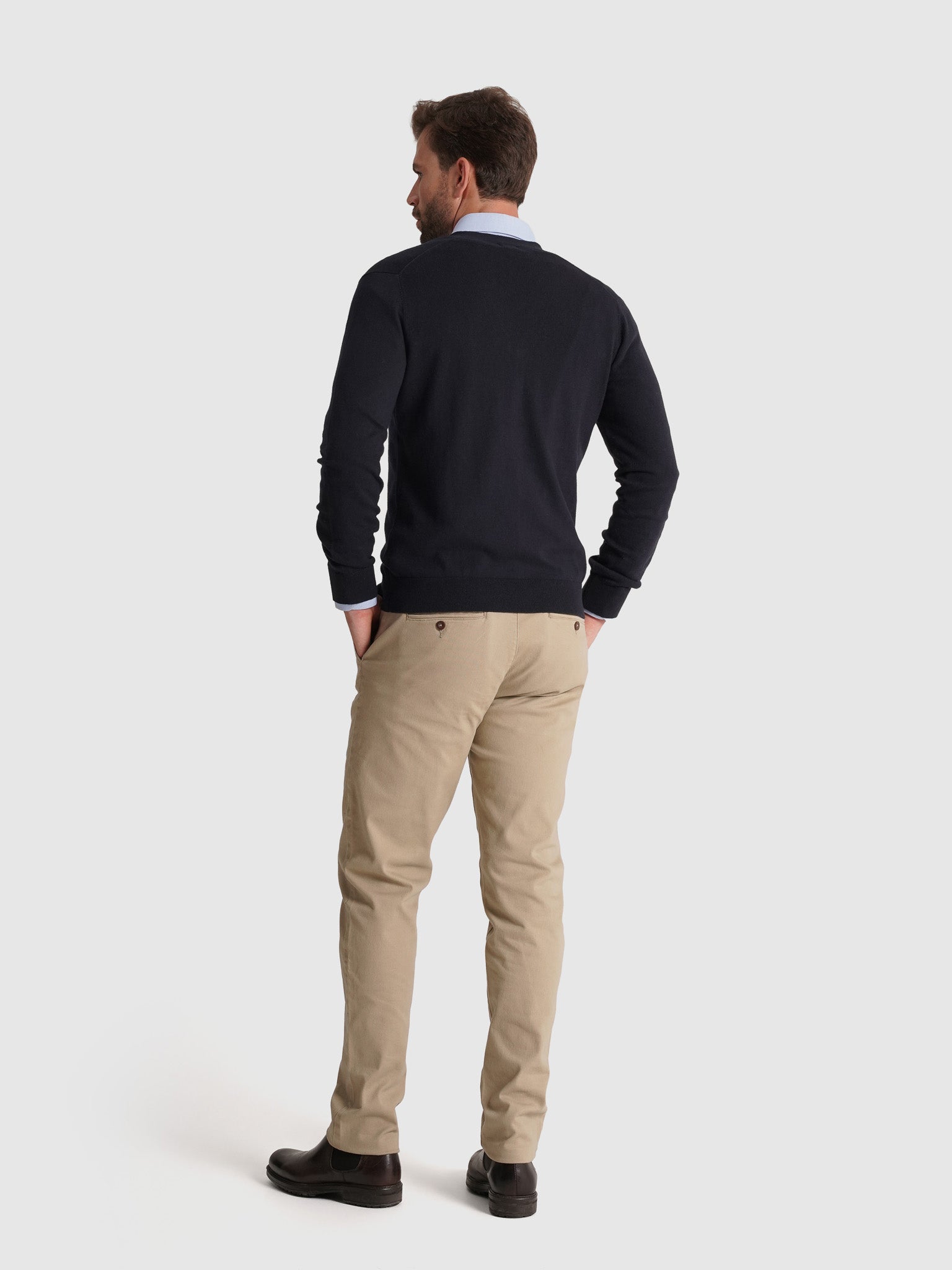 BLUE WOOL PULLOVER LONG SLEEVE REGULAR FIT MR. BLUE