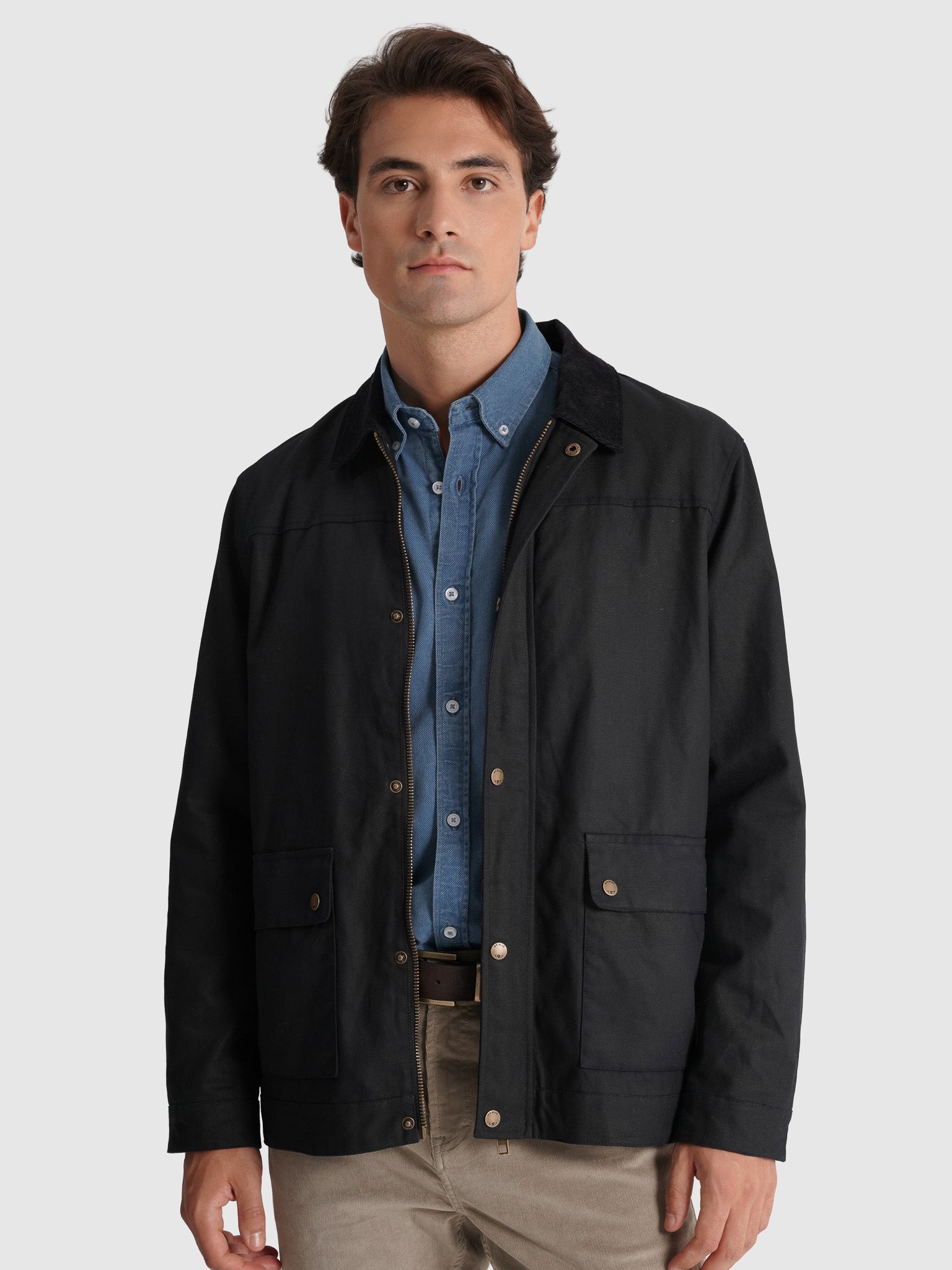 BLUE OVERCOATER LONG SLEEVE REGULAR FIT MR. BLUE