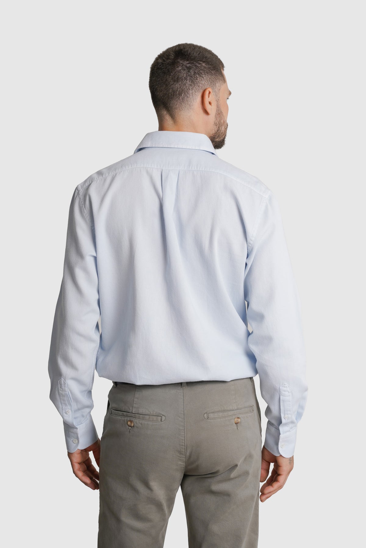 CAMISA PIQUET REGULAR FIT AZUL LISA MARK BELLUCCI