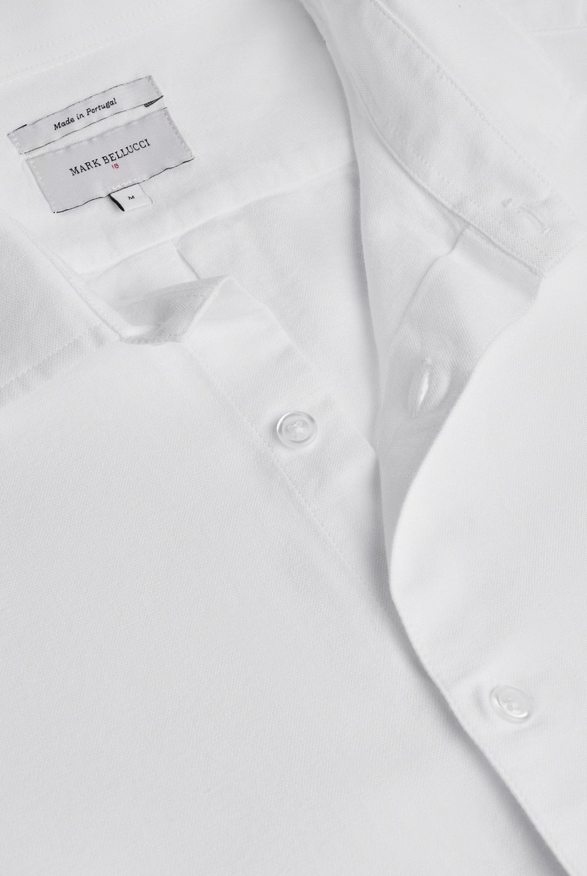 CAMISA PIQUET REGULAR FIT BRANCA LISA MARK BELLUCCI