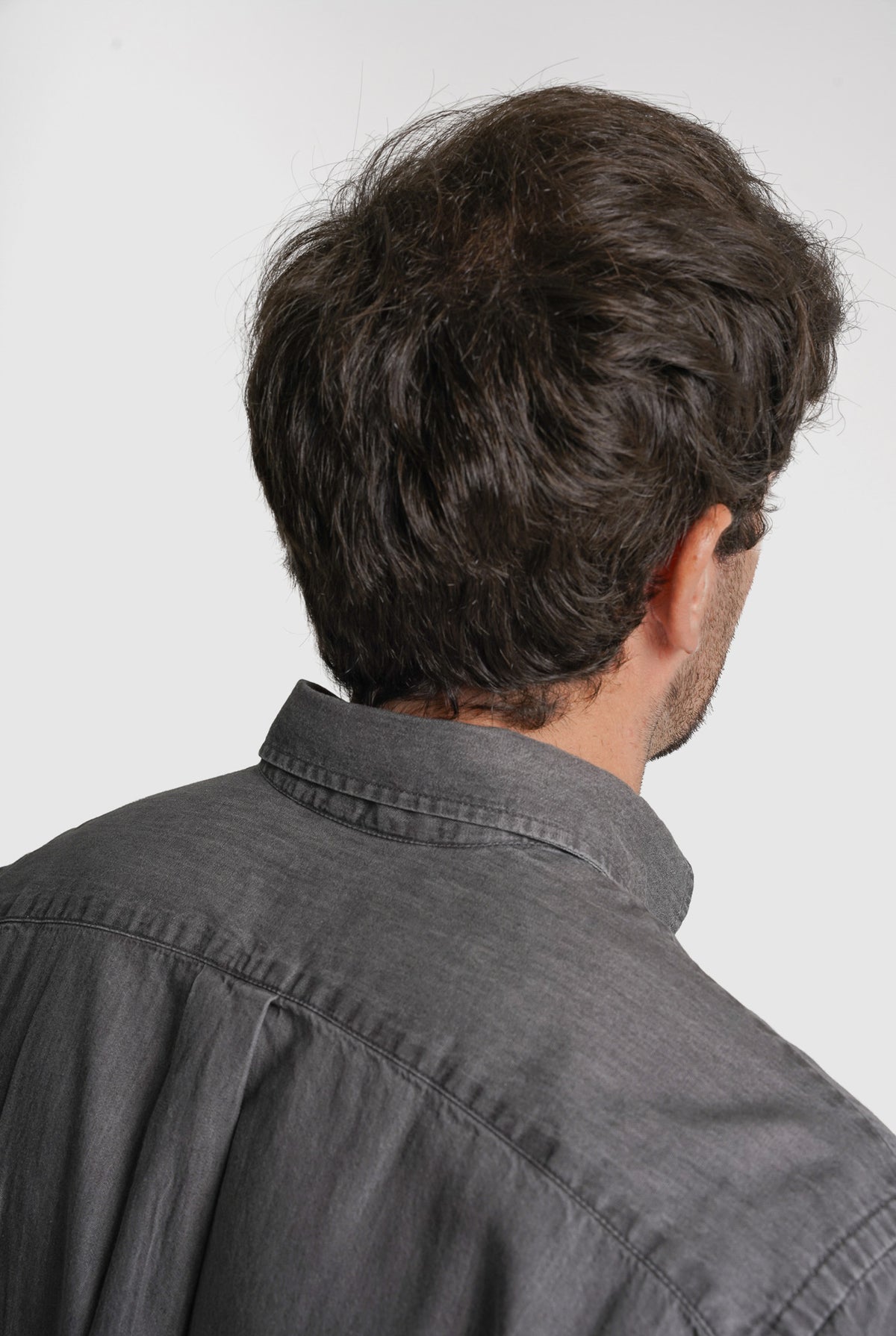 CAMISA TWILL REGULAR FIT CINZENTA LISA MR. BLUE
