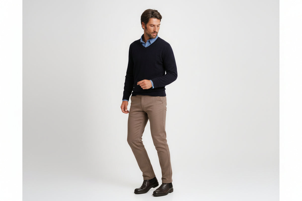 Mr. Blue Thick Wool Pullover
